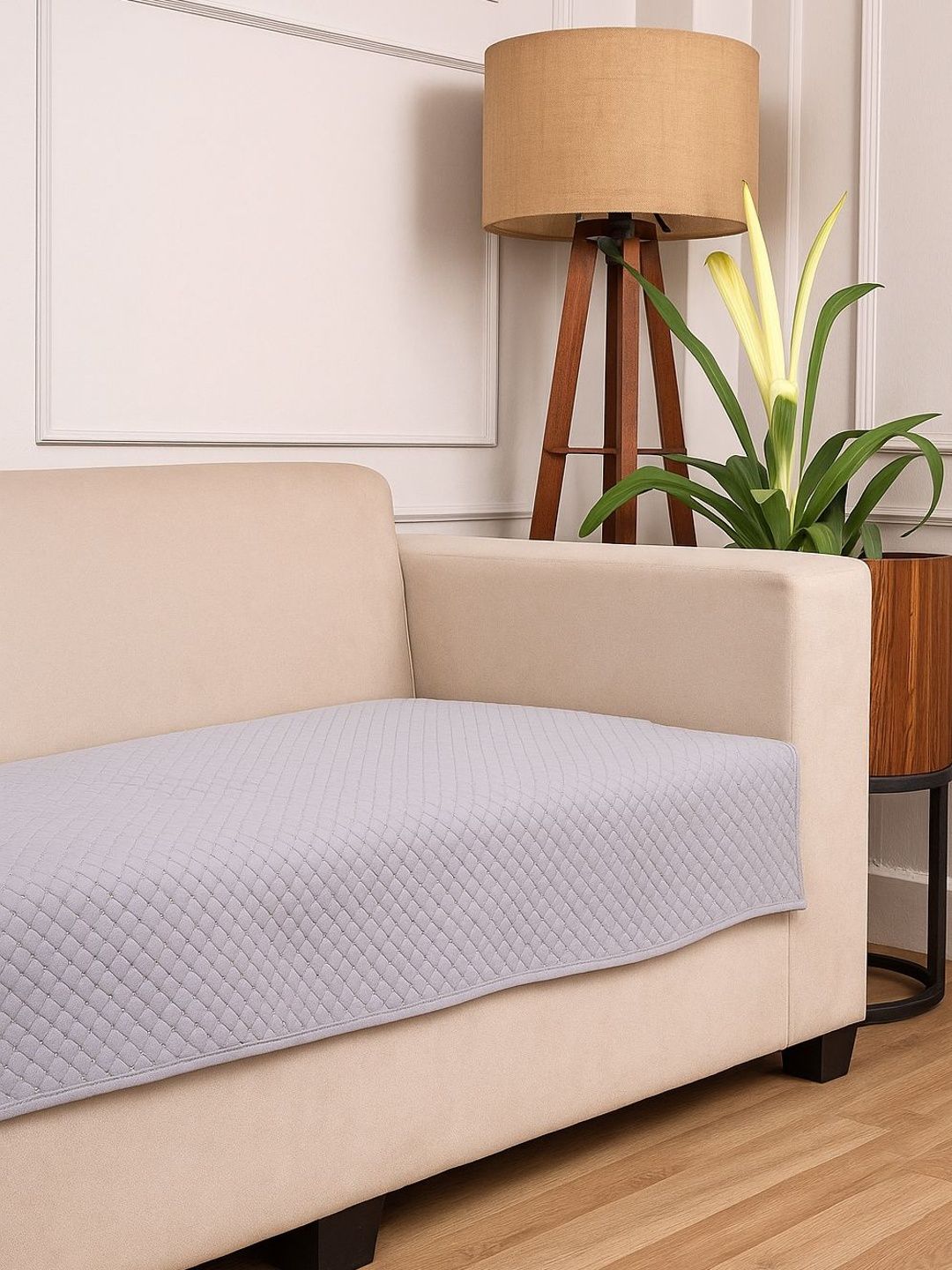 Buy STITCHNEST Set Of 1 Grey Solid 27