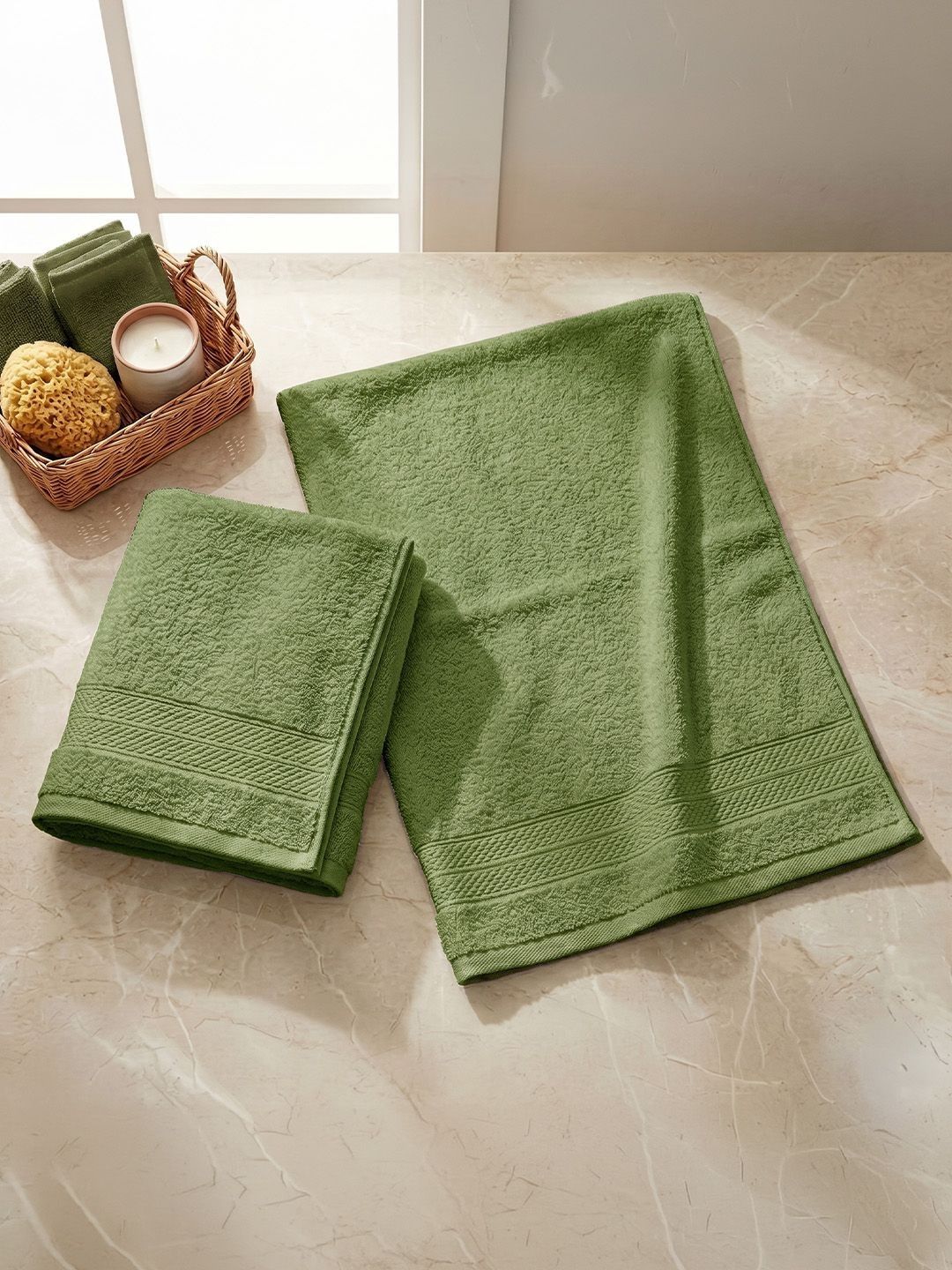 LANE LINEN Colorado 2 Pieces 450 GSM Cotton Hand Towels