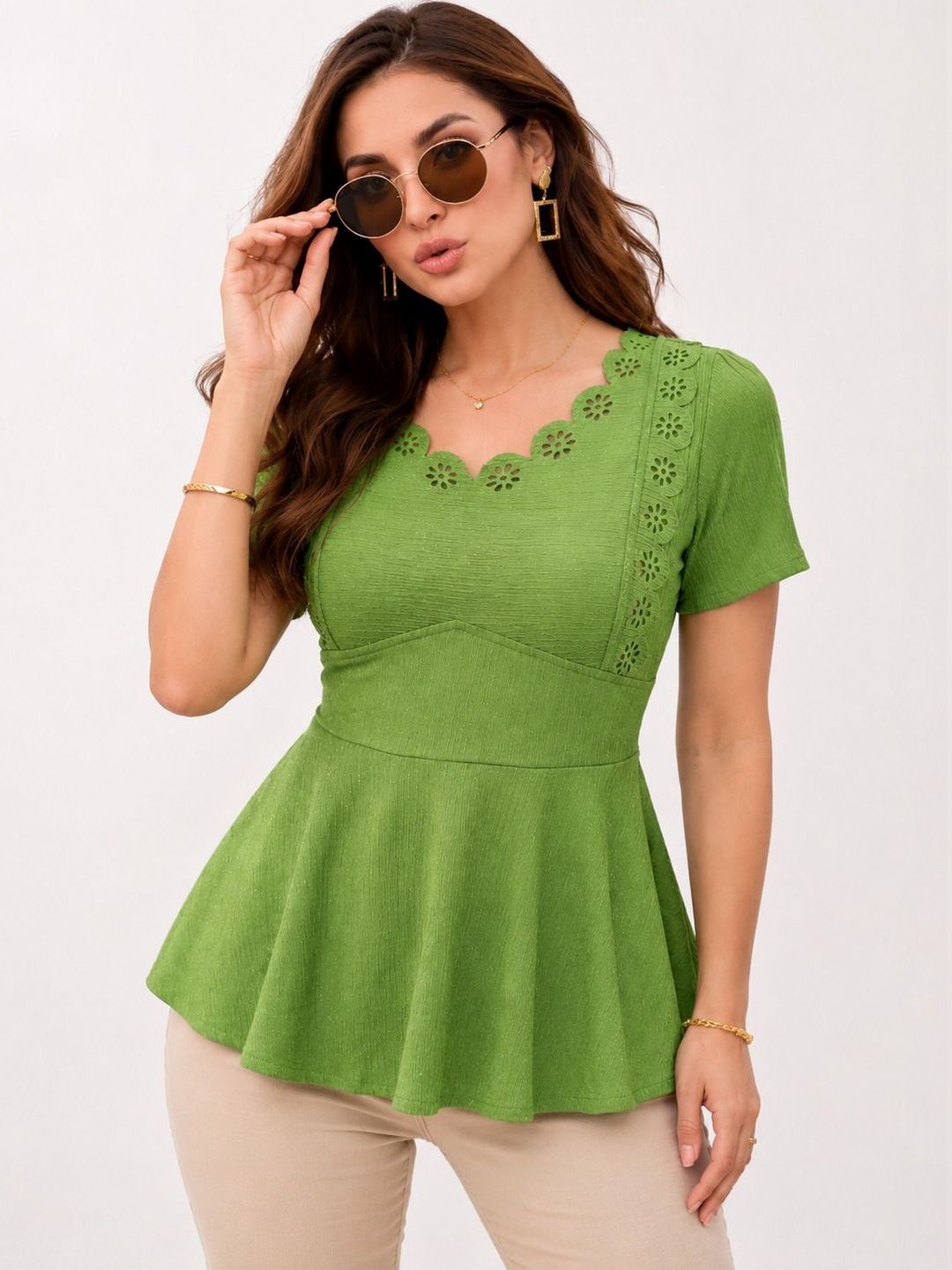 SAKSHI TRADER Peplum Top