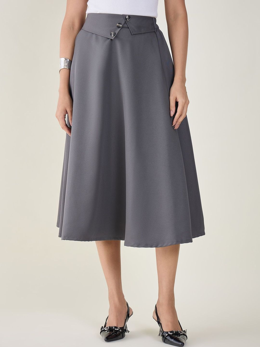 aayu Women Midi A-Line Skirt