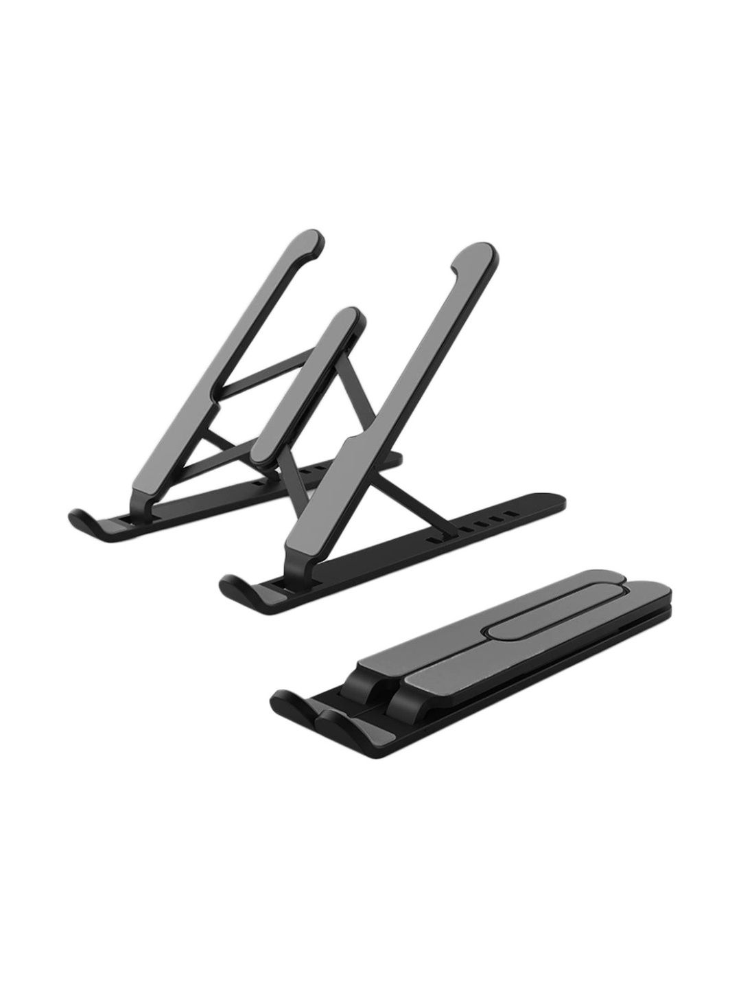 StealODeal Portable Laptop Table Adjustable Height Plastic Stand Black