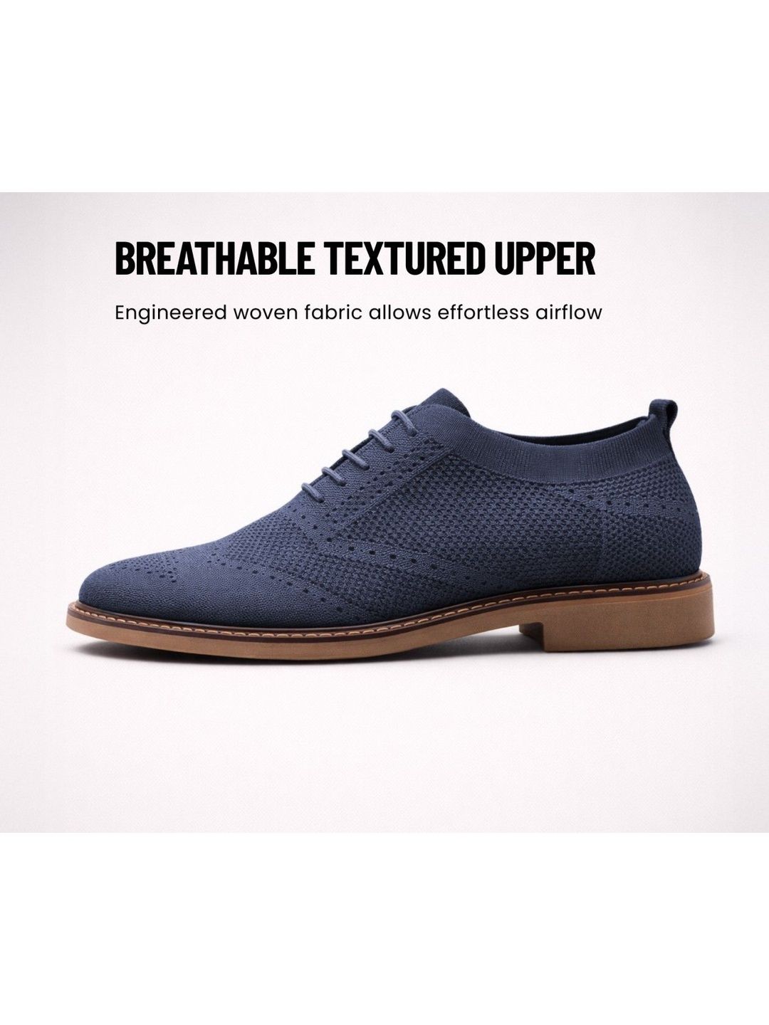 KRAASA Men Textured Derbys