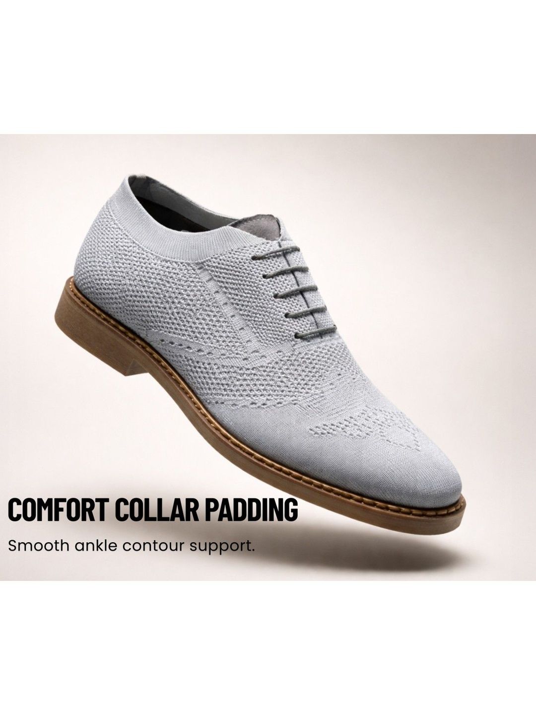 KRAASA Men Textured Derbys
