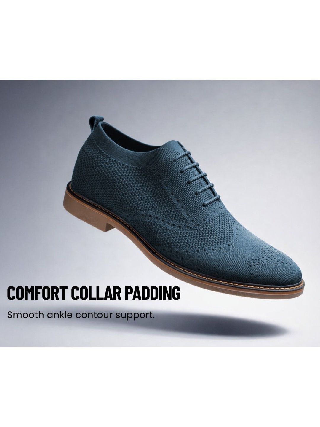 KRAASA Men Textured Derbys