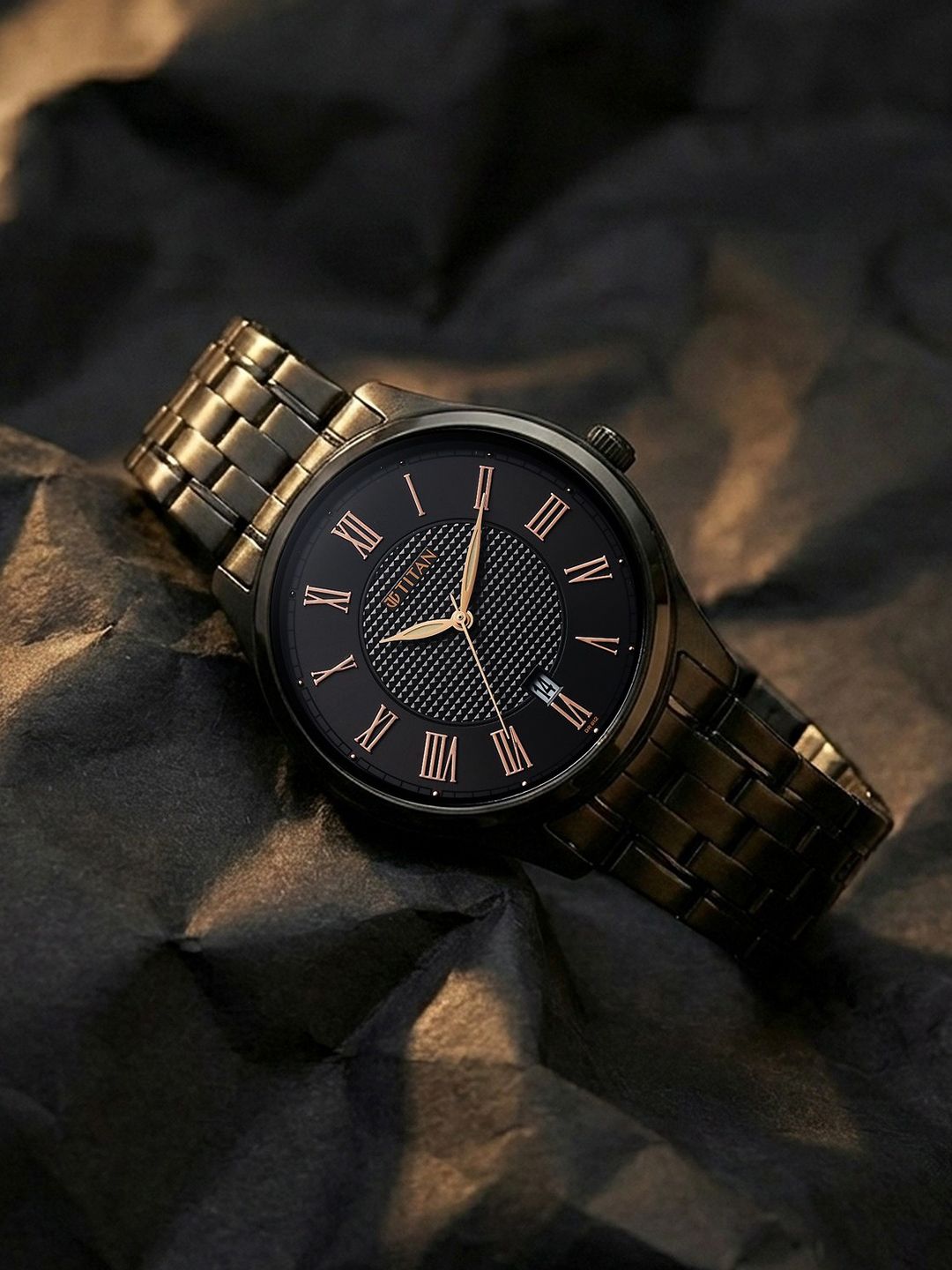 Buy Titan Men Dial & Stainless Steel Bracelet Style Straps Analogue Watch 10063NM01 -  - Accessories for Men