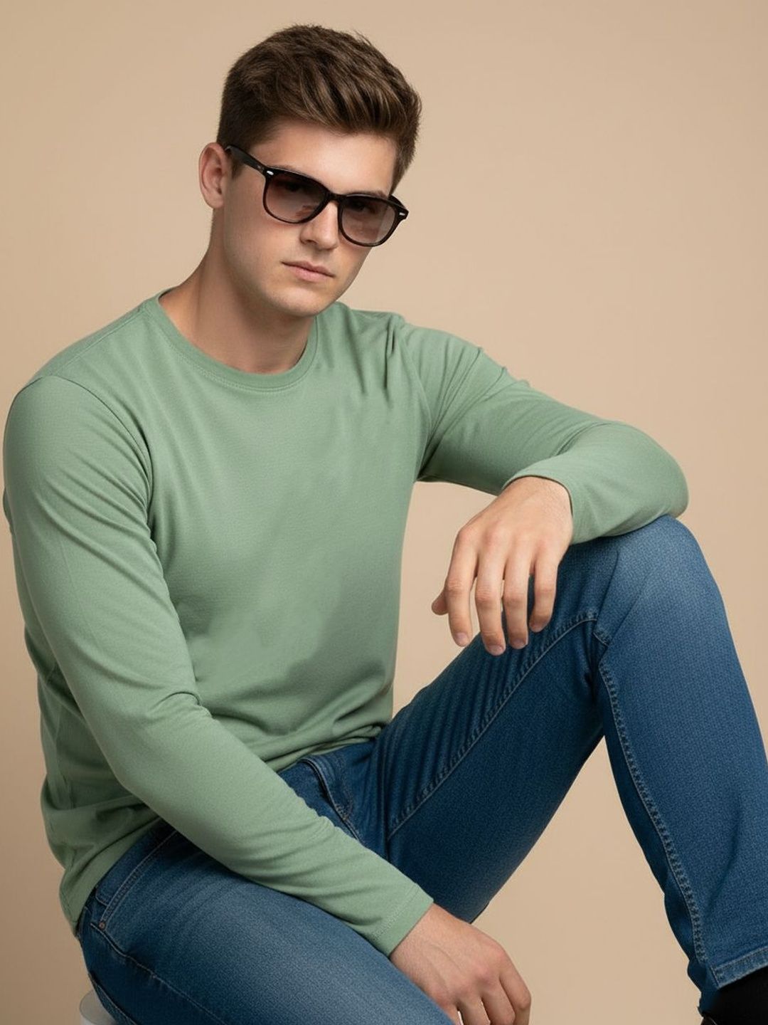 CRYPTIC Men Round Neck Long Sleeves T-shirt