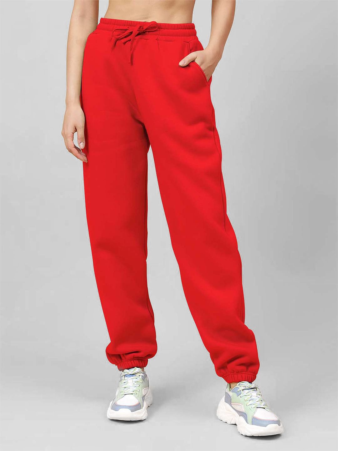 Fitkin Women Red Cloud Fit Fleece Jogger
