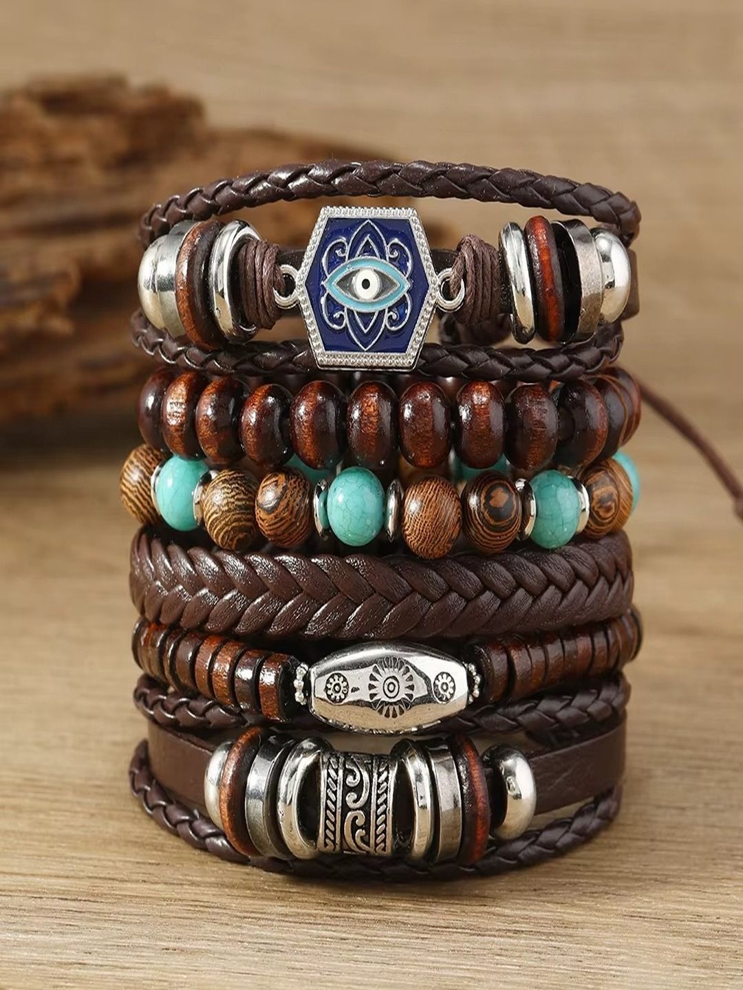 Buy Vientiq Men 6 Antique Charm Bracelet -  - Accessories for Men