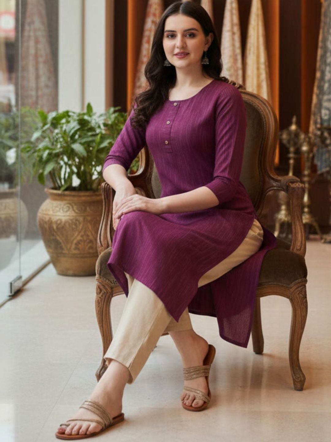 Milvia Women Printed Kurta