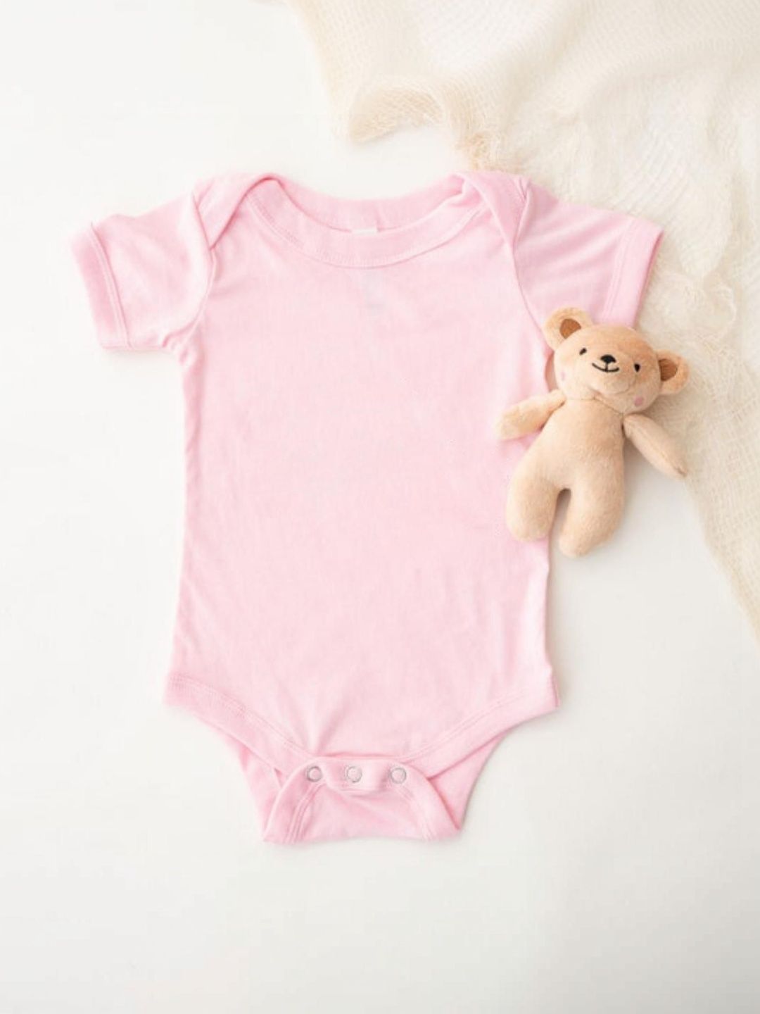 KNITROOT Infants Pink Printed Theme Cotton Bodysuit