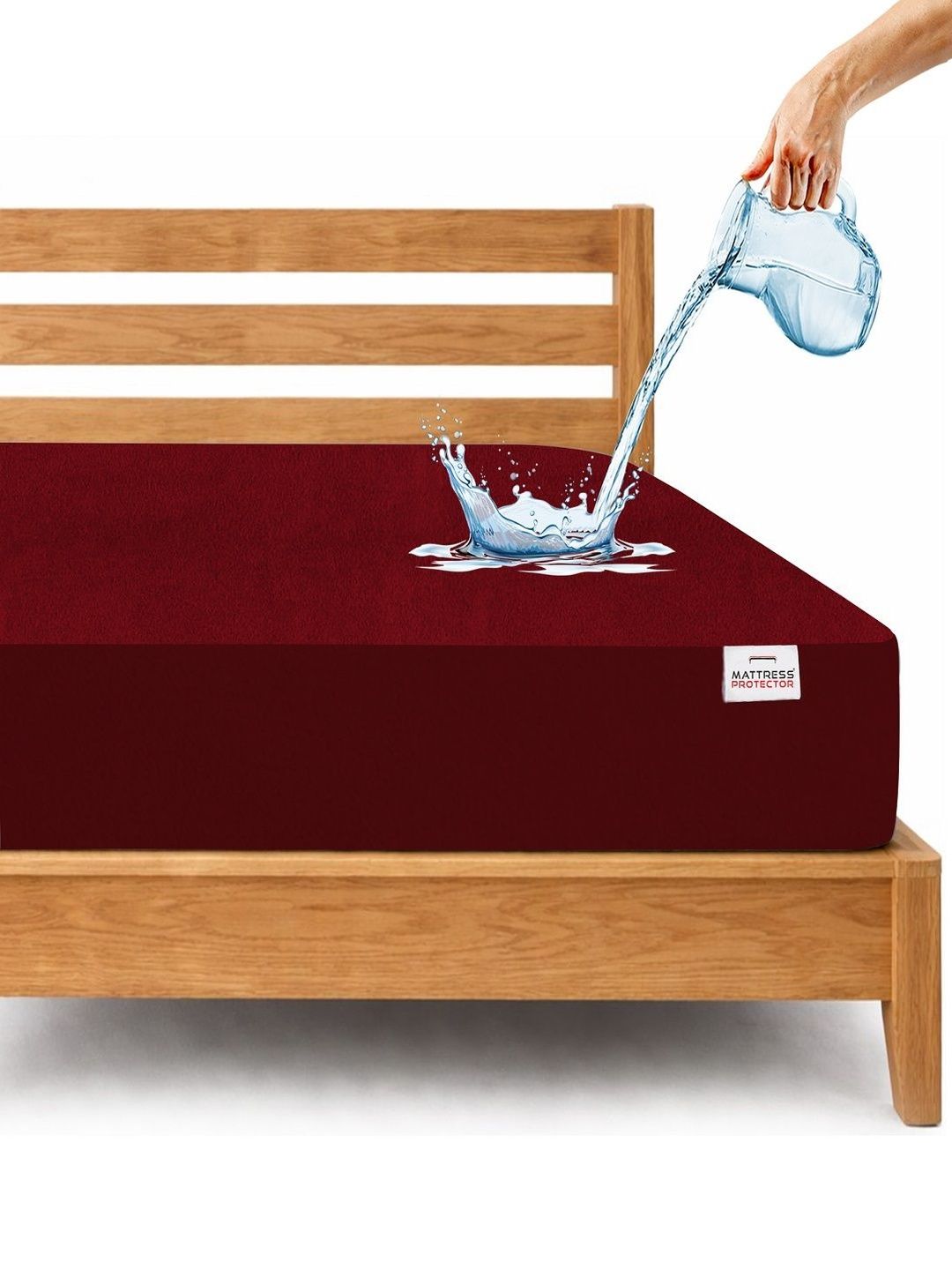 Buy Mattress Protector Terry Cotton Feel Waterproof Mattress Protector Single Bed  78x36 Inch -  - Home for Unisex