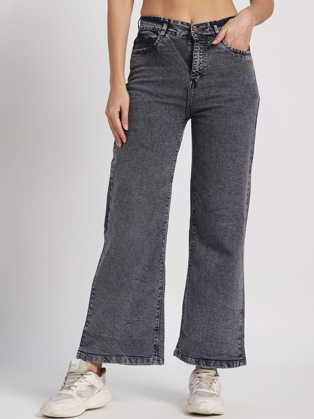 Mast & Harbour Women Wide Leg High-Rise Jeans