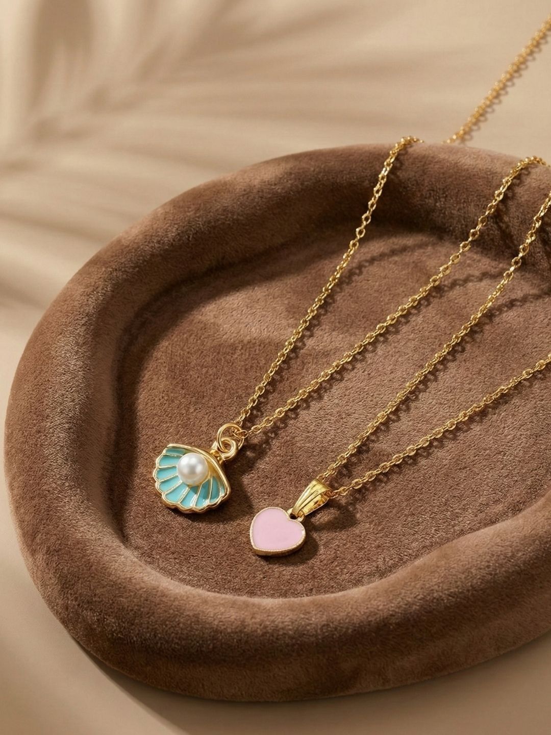 Lara Karen Brass Gold-Plated Antique Necklace