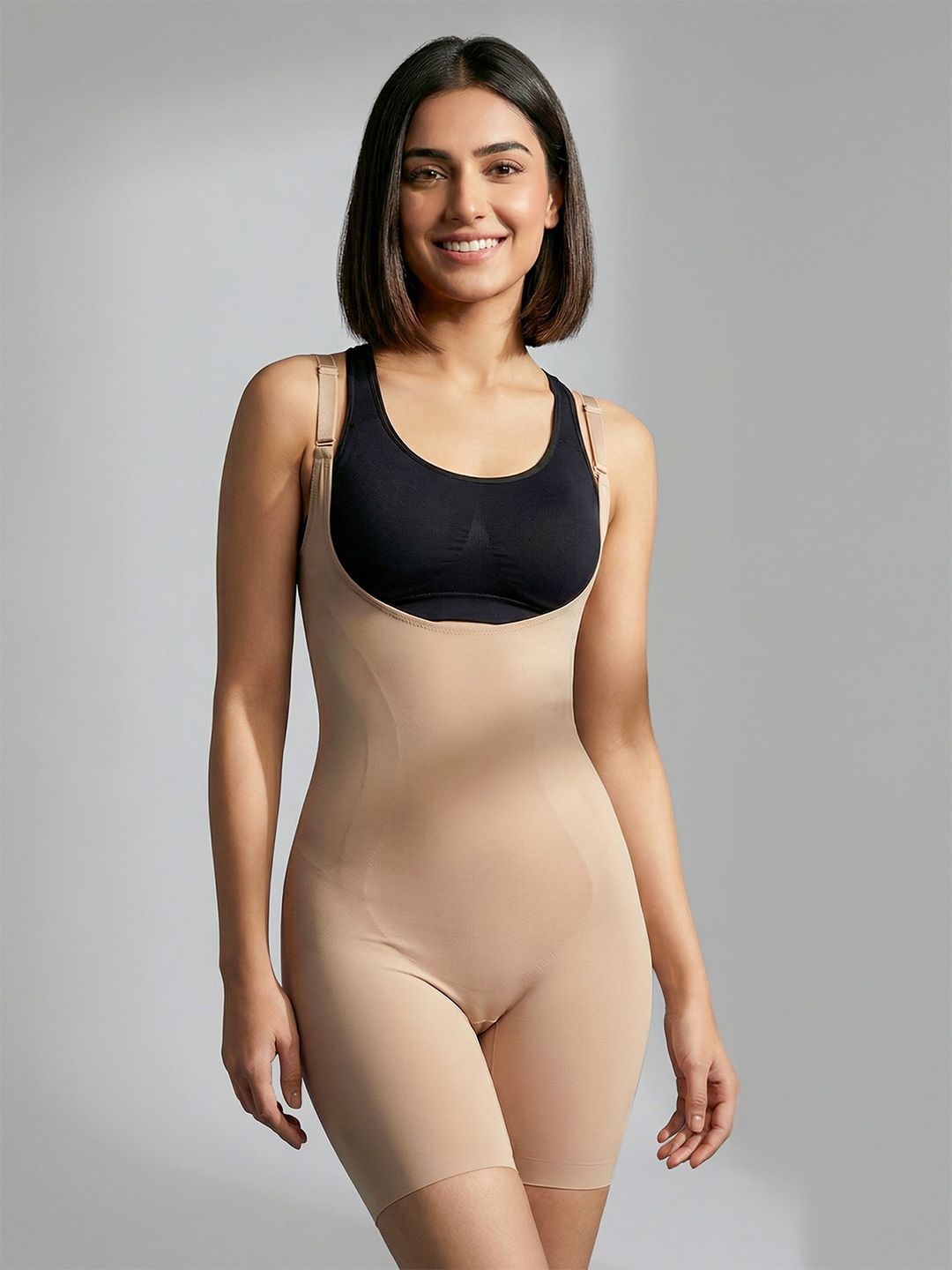 Buy PINQ POLKA Open Bust Bodysuit Tummy Tucker Adjustable Easy Pee Access Full Body Shaper -  - Apparel for Women