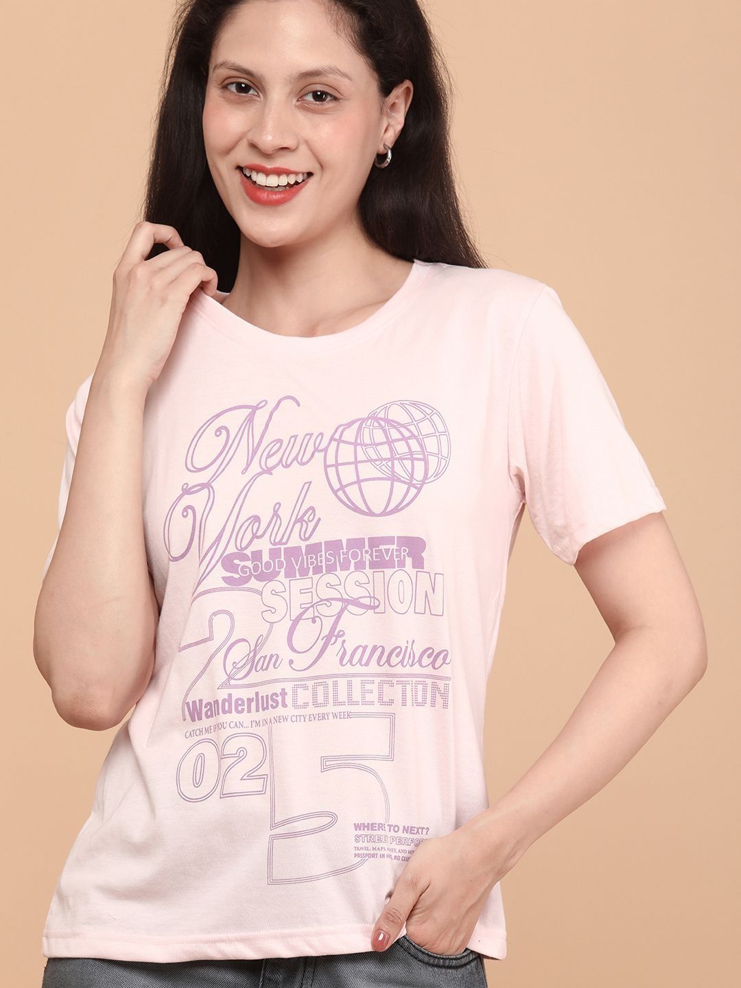 LIMEROAD Women Printed T-shirt