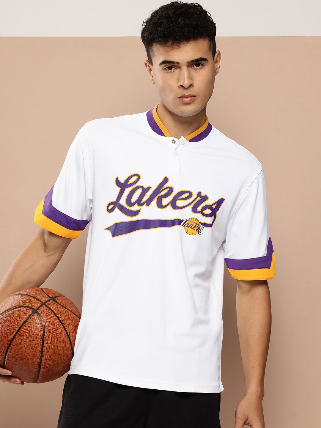 NBA Relaxed Fit Los Angeles Lakers Printed T-shirt
