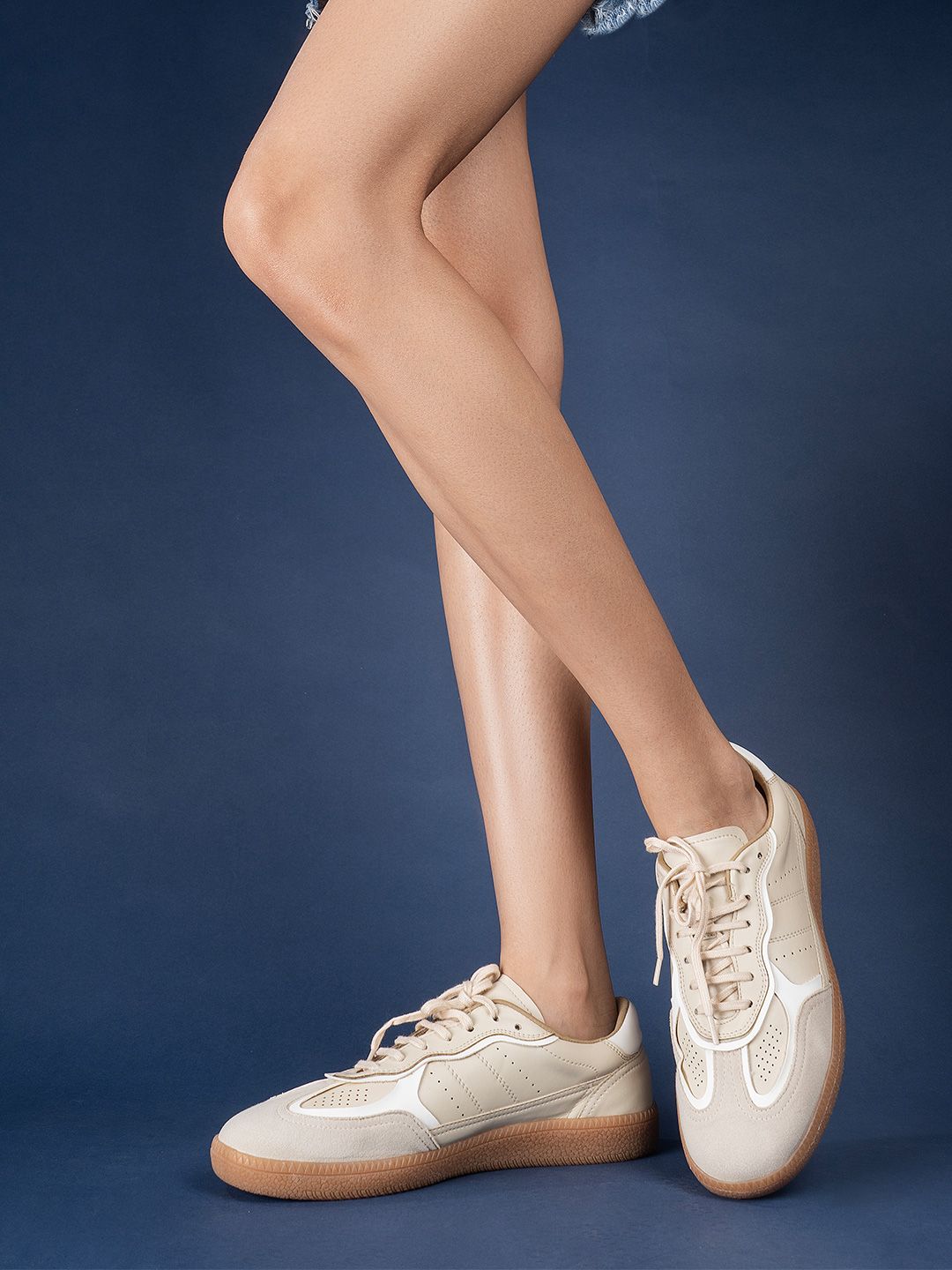 Inc 5 Women Colourblocked Lace-Up Casual Sneakers