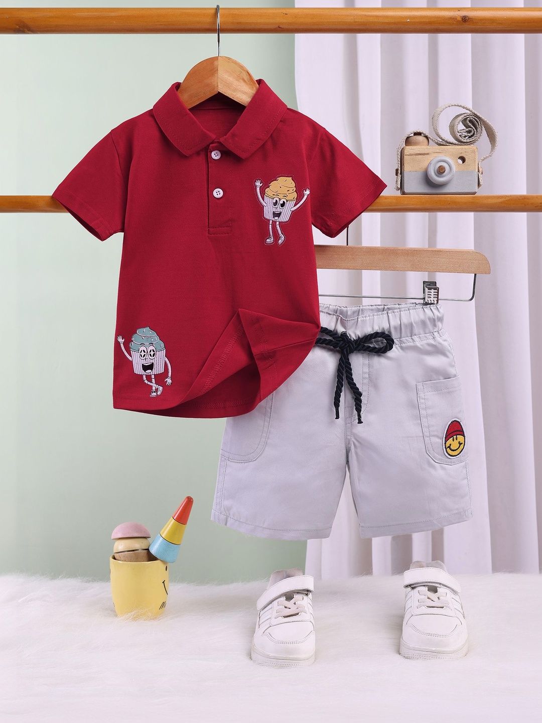 Toonyport Boys Printed T-shirt with Shorts
