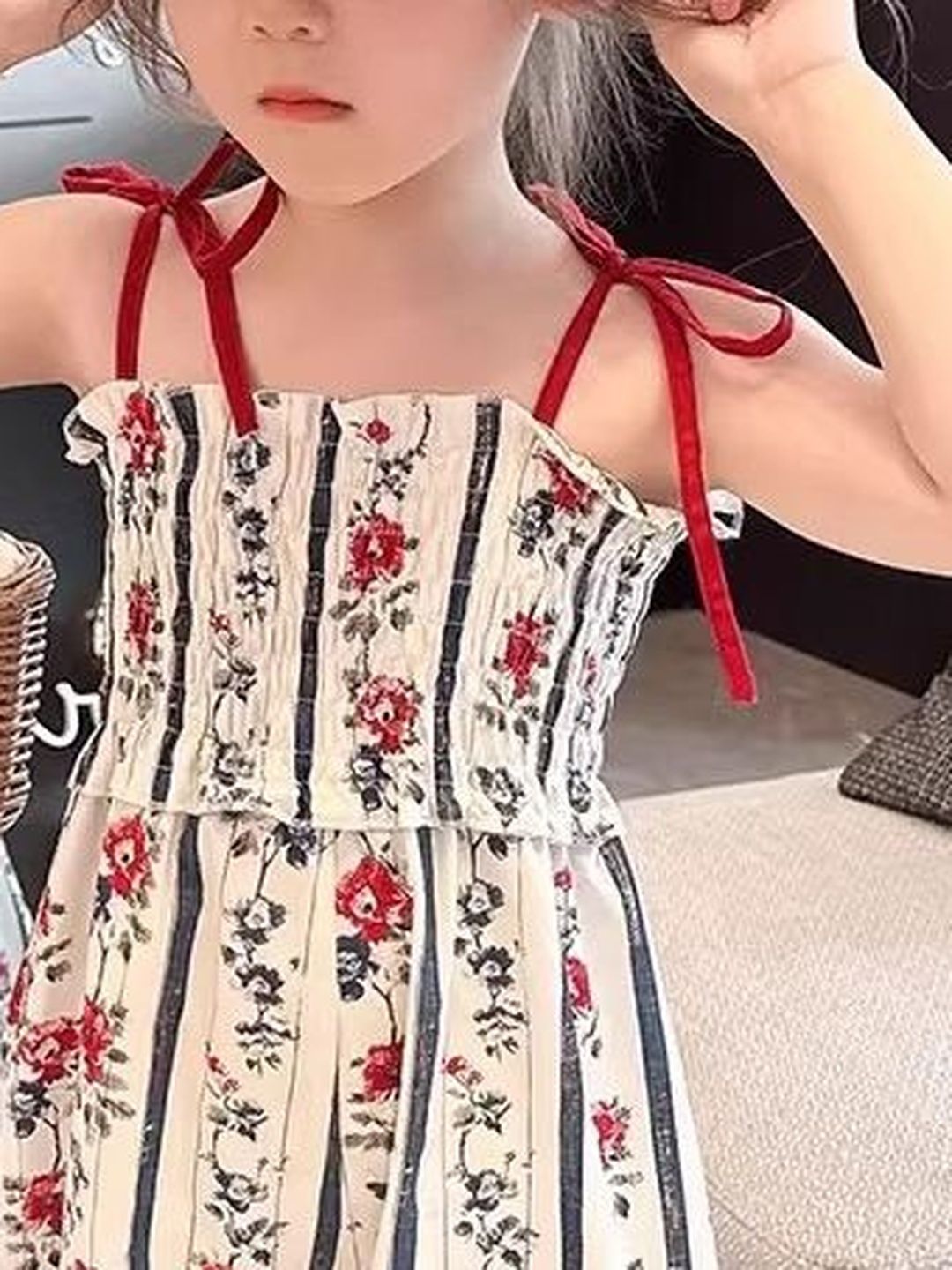 Girls Printed Basic Jumpsuit 6