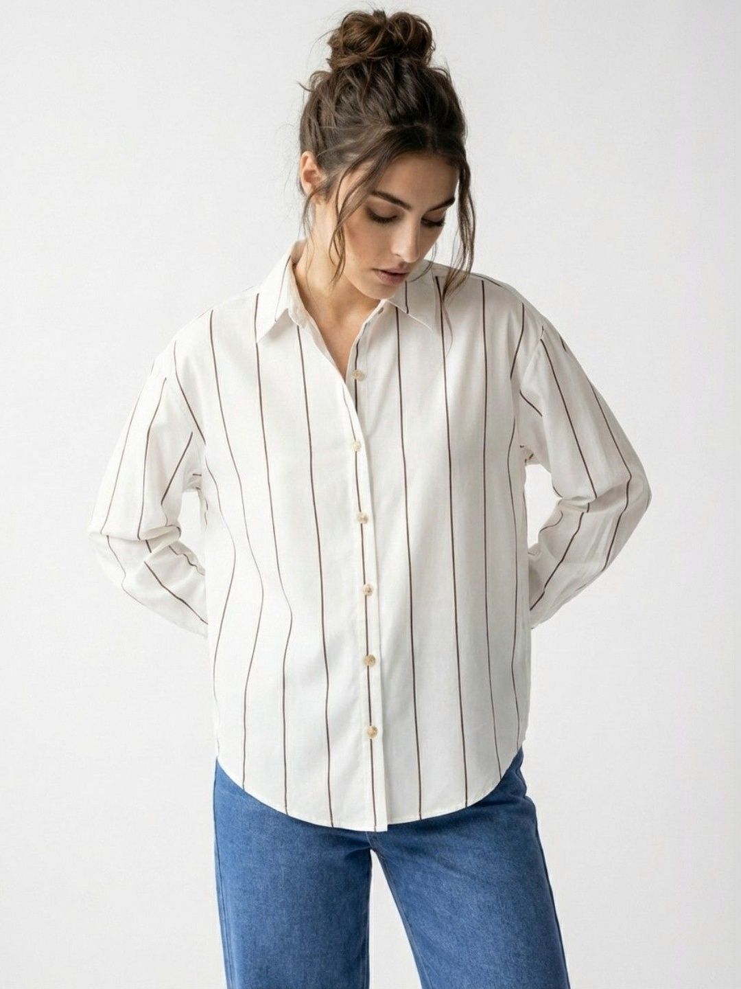 glitchez Women Striped Casual Shirt