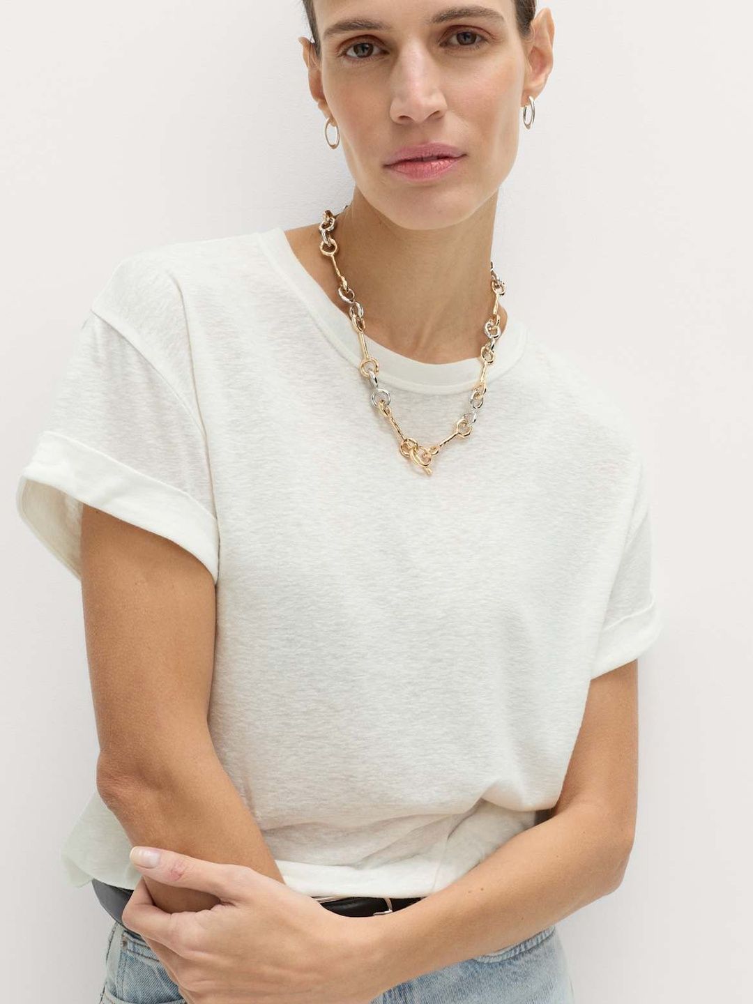 Marks & Spencer Linen Blend T-Shirt