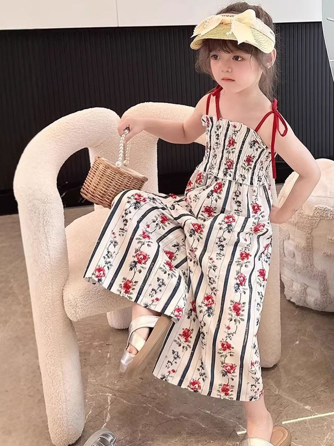 Girls Printed Basic Jumpsuit 5