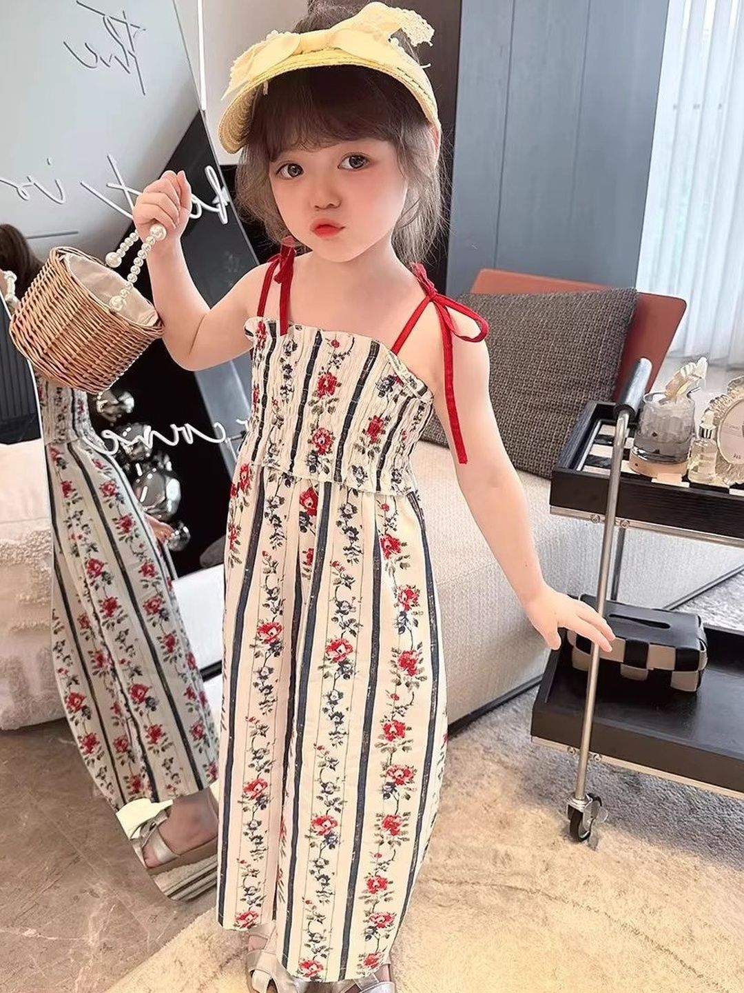 Girls Printed Basic Jumpsuit 3