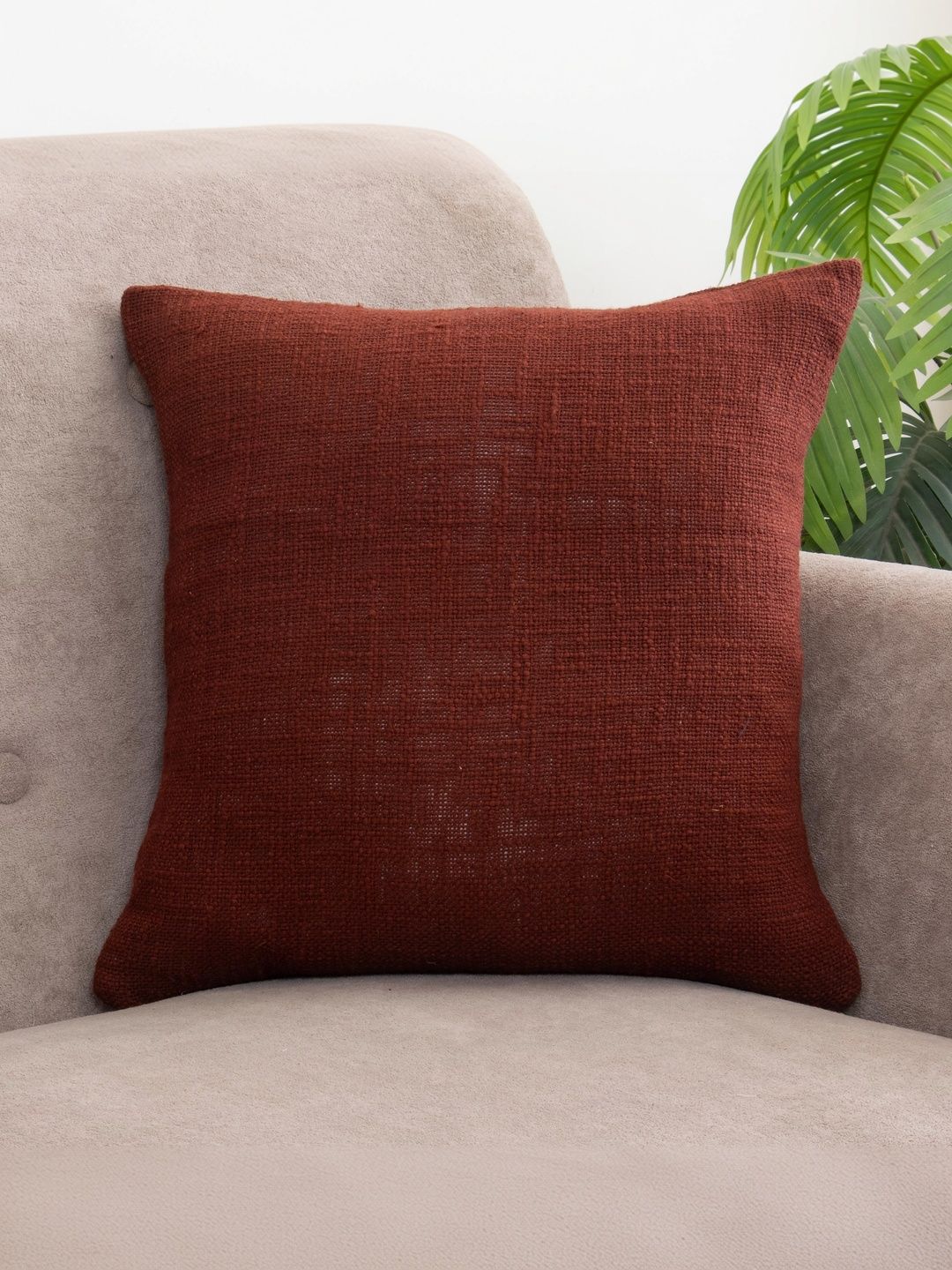 DMAASA Brown Square Cushion Covers