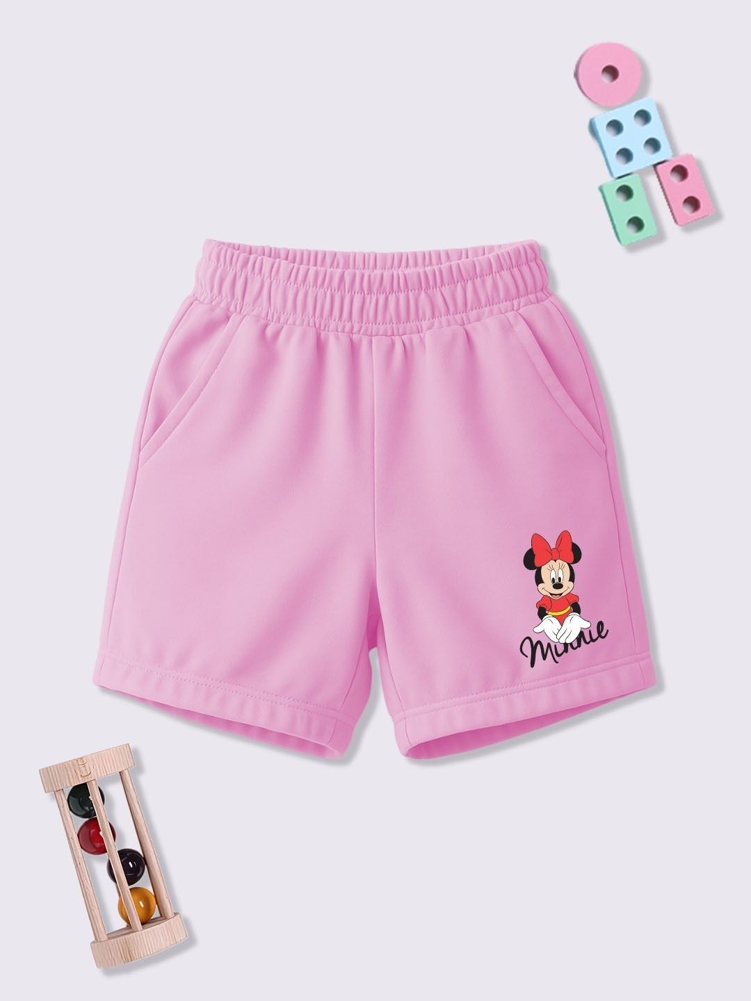 YK Disney Girls Minnie Mouse Printed Shorts