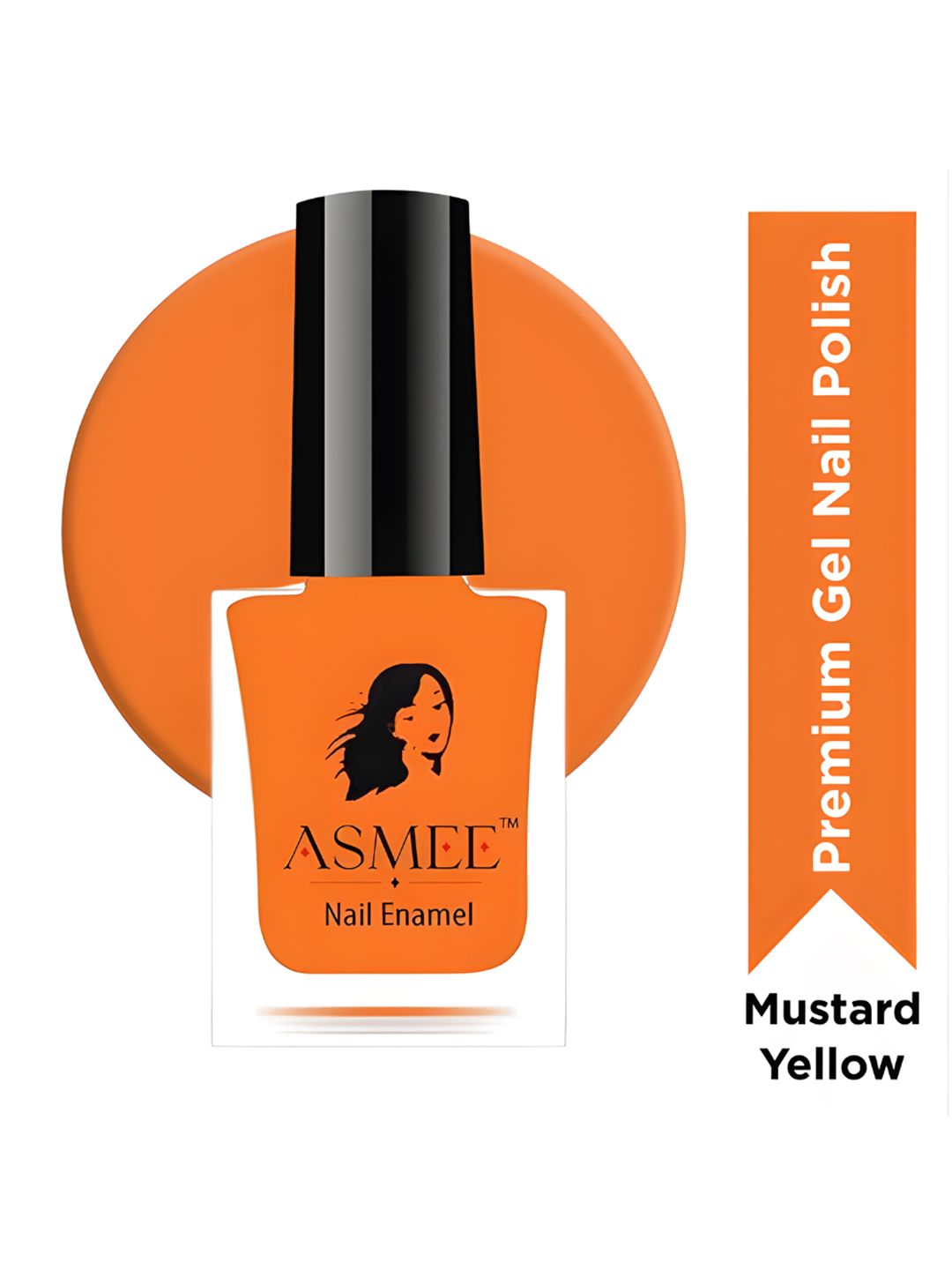 ASMEE Premium Gel Nail Enamel - 10 ml - Mustard Yellow