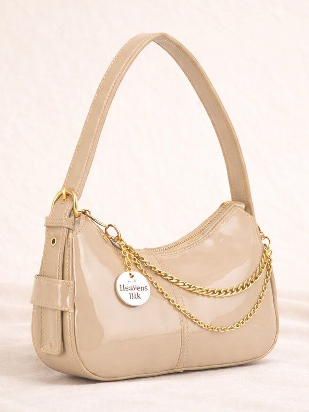 HEAVENSHIKE Solid Mini Half Moon Shoulder Bag