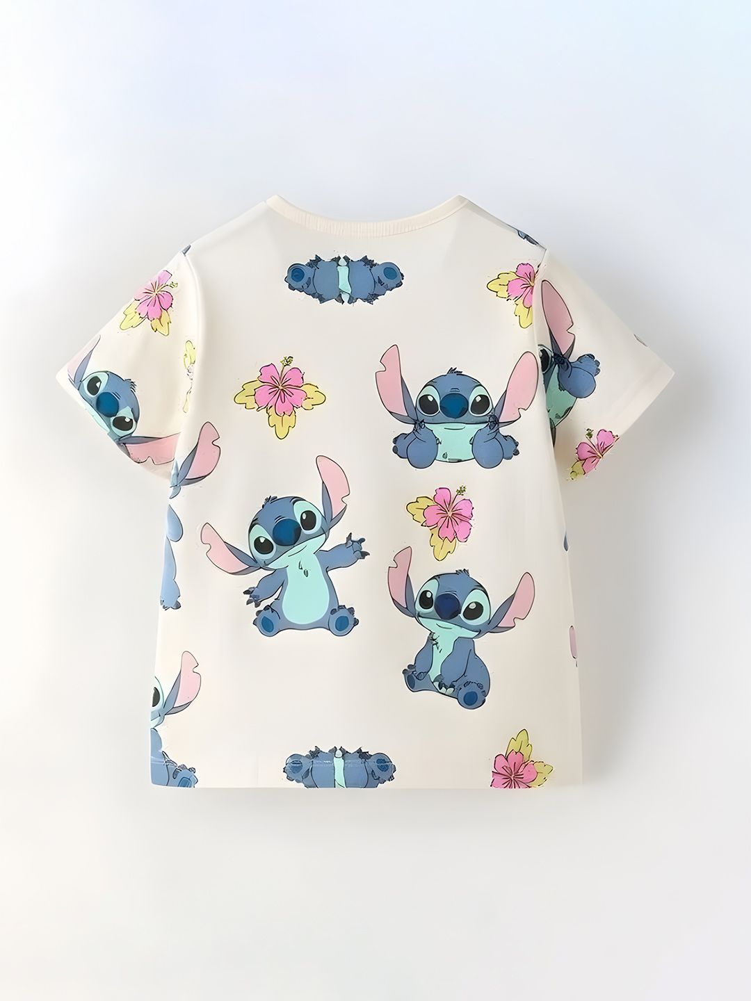 Printed Round Neck Cotton T-shirt 2