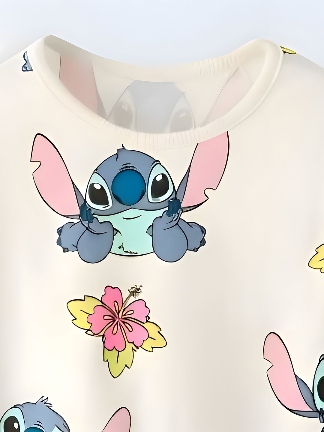 Printed Round Neck Cotton T-shirt 3