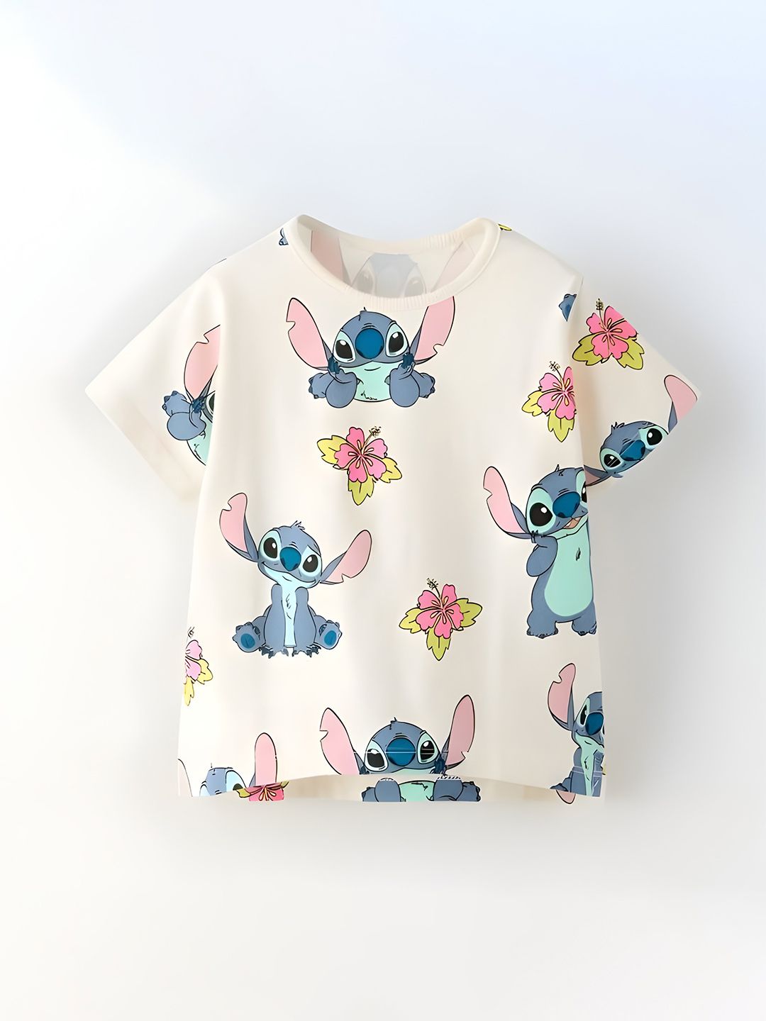 Printed Round Neck Cotton T-shirt