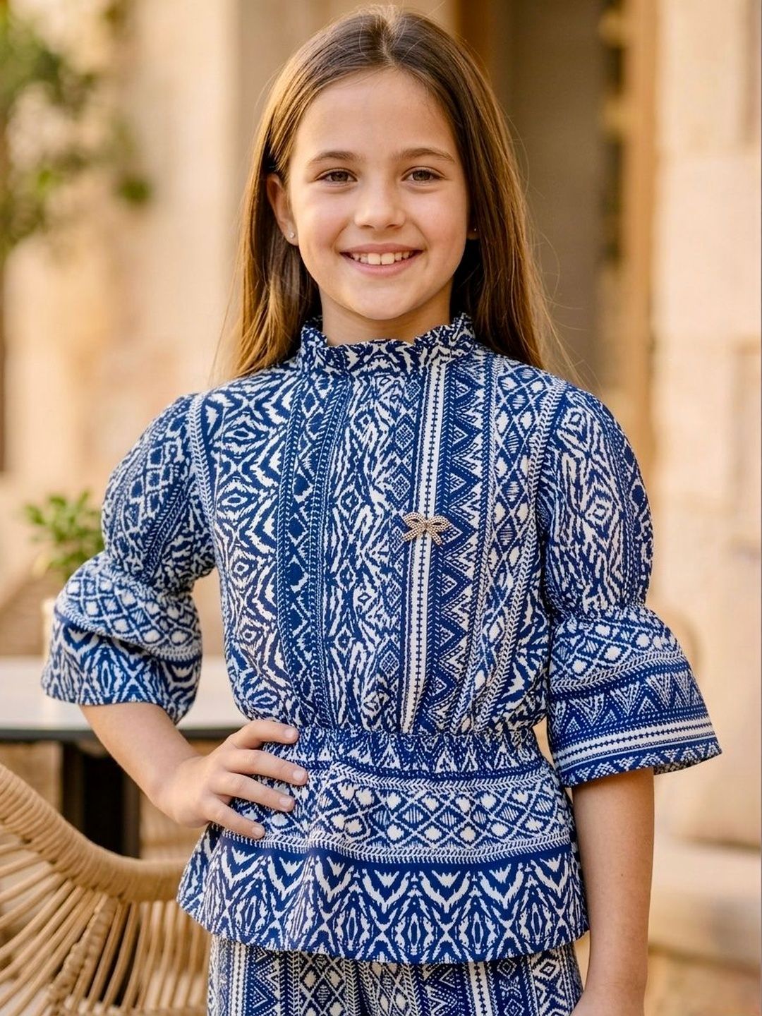 TRUFFLES Girls Printed Crepe Tops