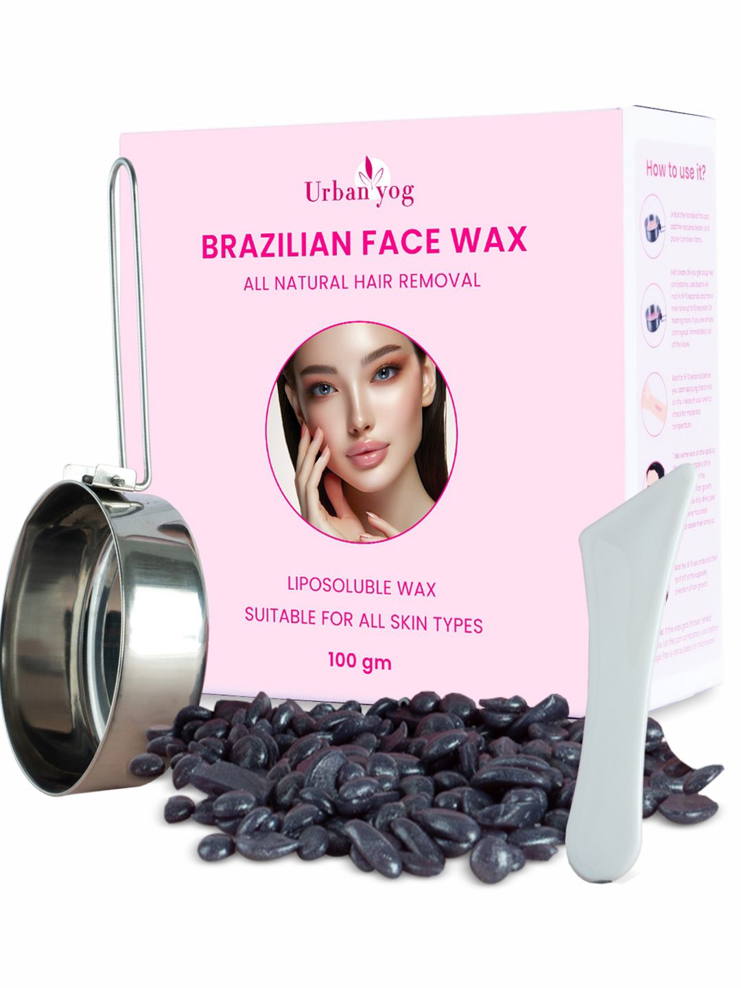 Buy URBANYOG Liposoluble Brazilian Face Wax Beans   100 G -  - Personal Care for Women