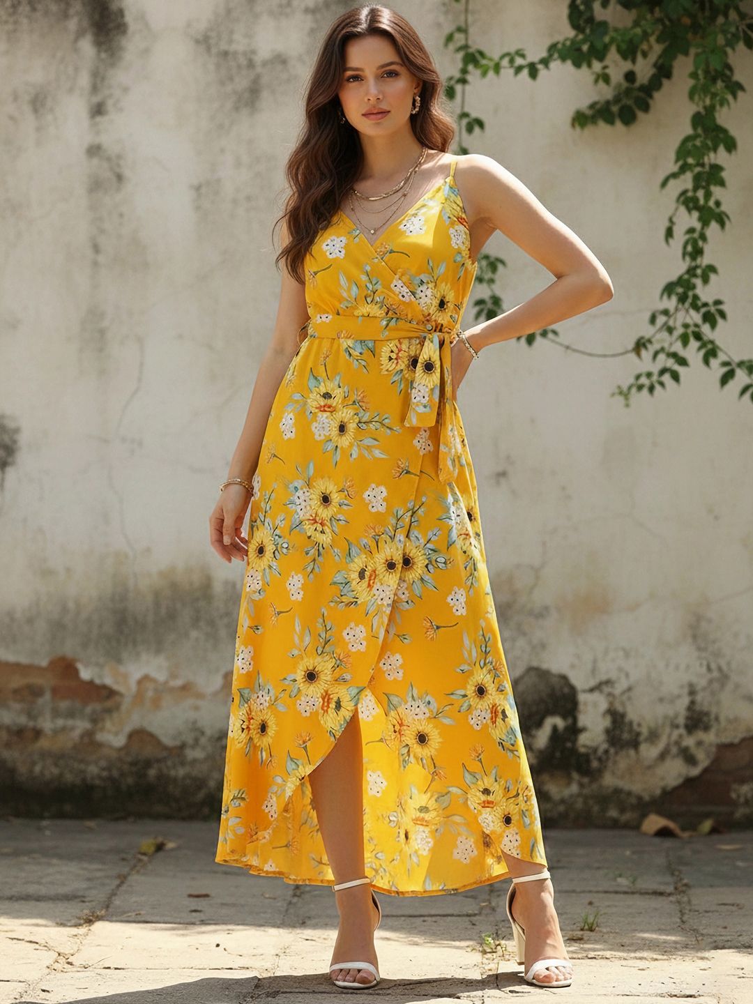 Berrylush Floral Print Maxi Dress