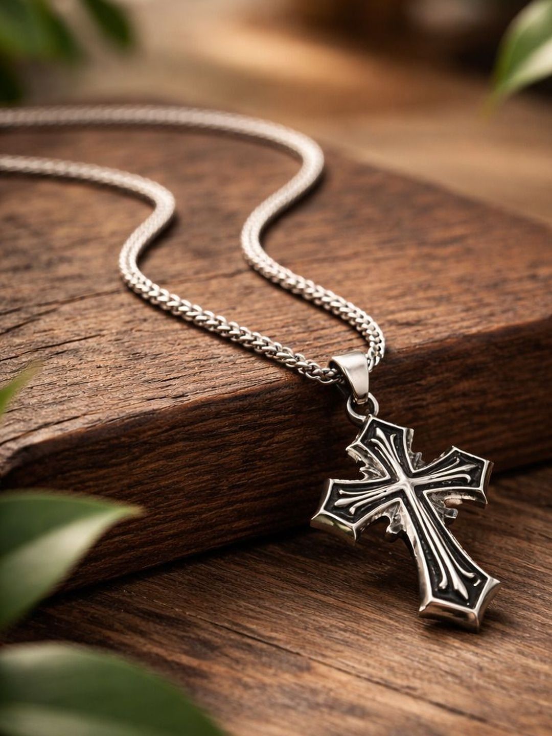 PASU FASHION Rhodium-Plated Pendant