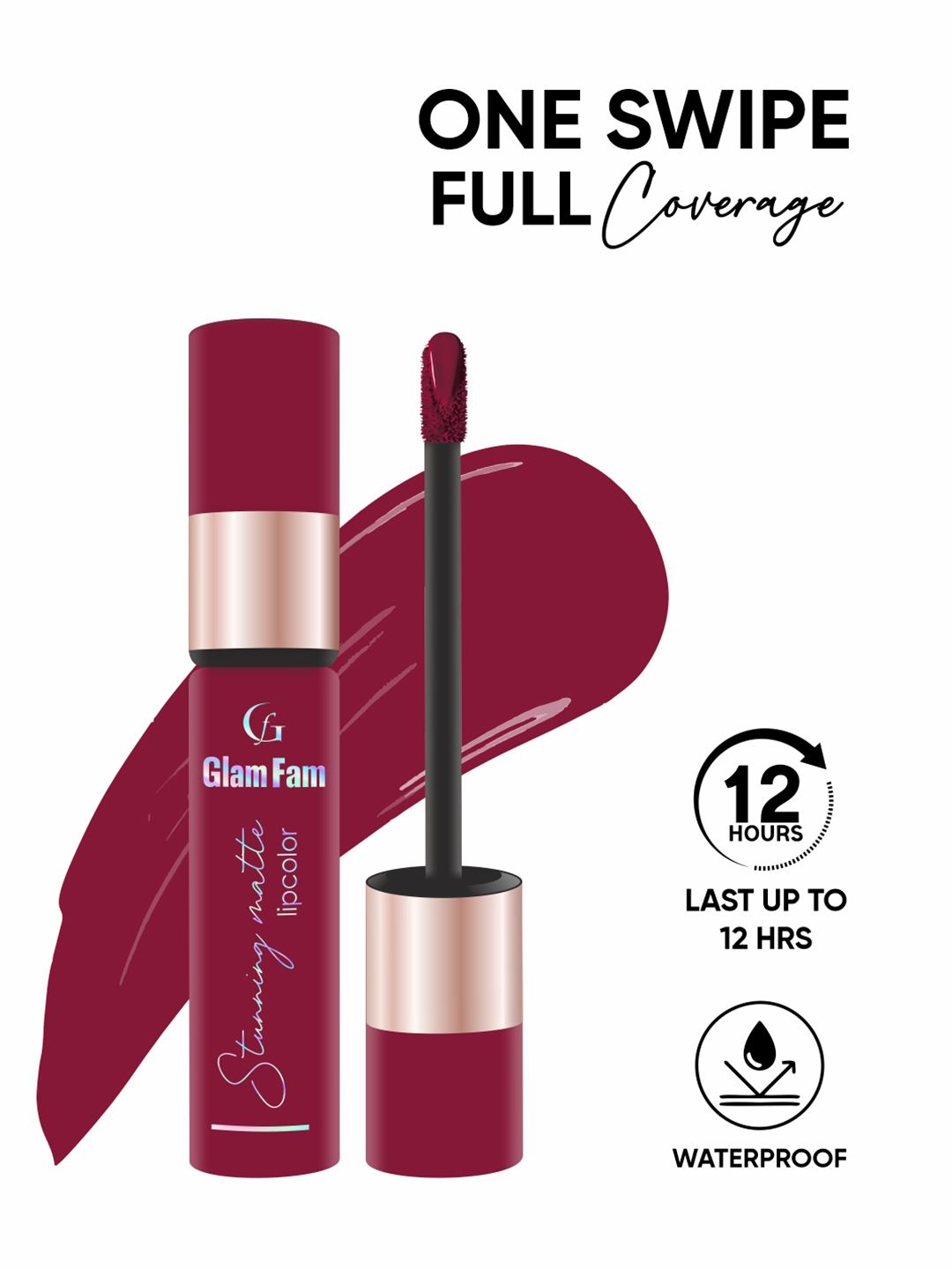 GlamFam Stunning Matte Waterproof Lip Color- 5 ml- Trendsetter 11