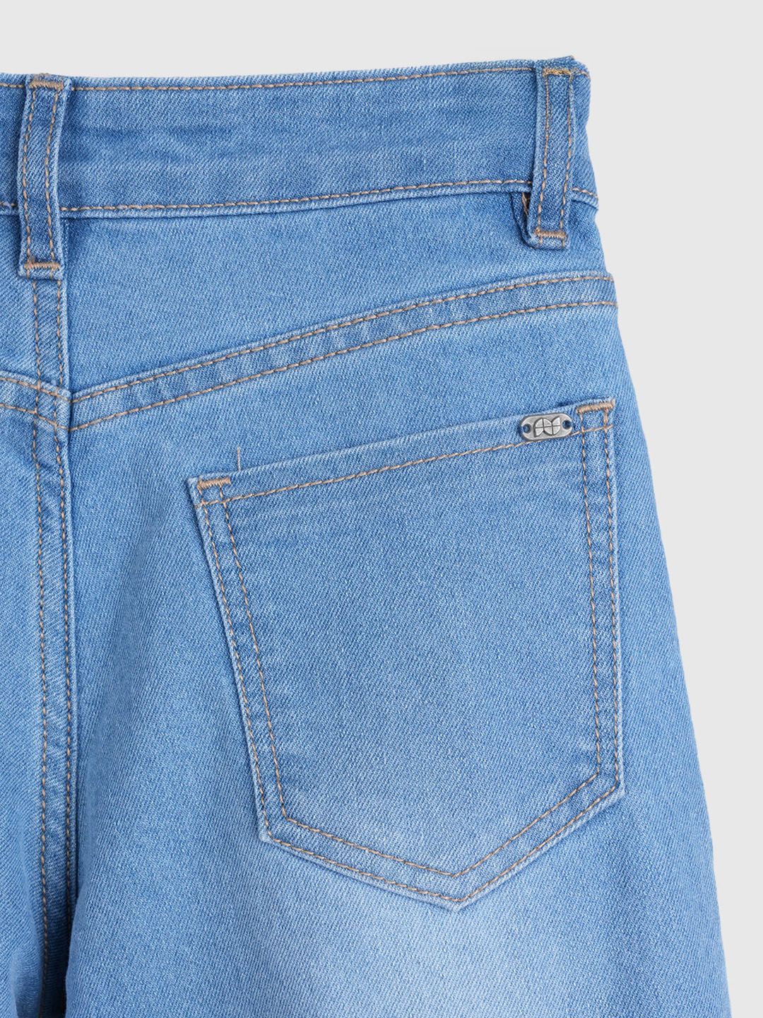 Girls Jean Wide Leg Mid-Rise Stretchable Jeans 5