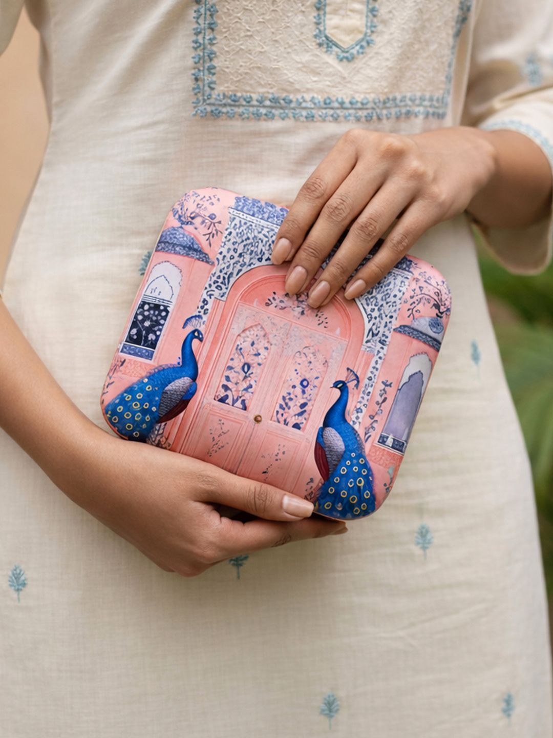 Buy ARTKLIM Printed Box Clutch -  - Accessories for Women