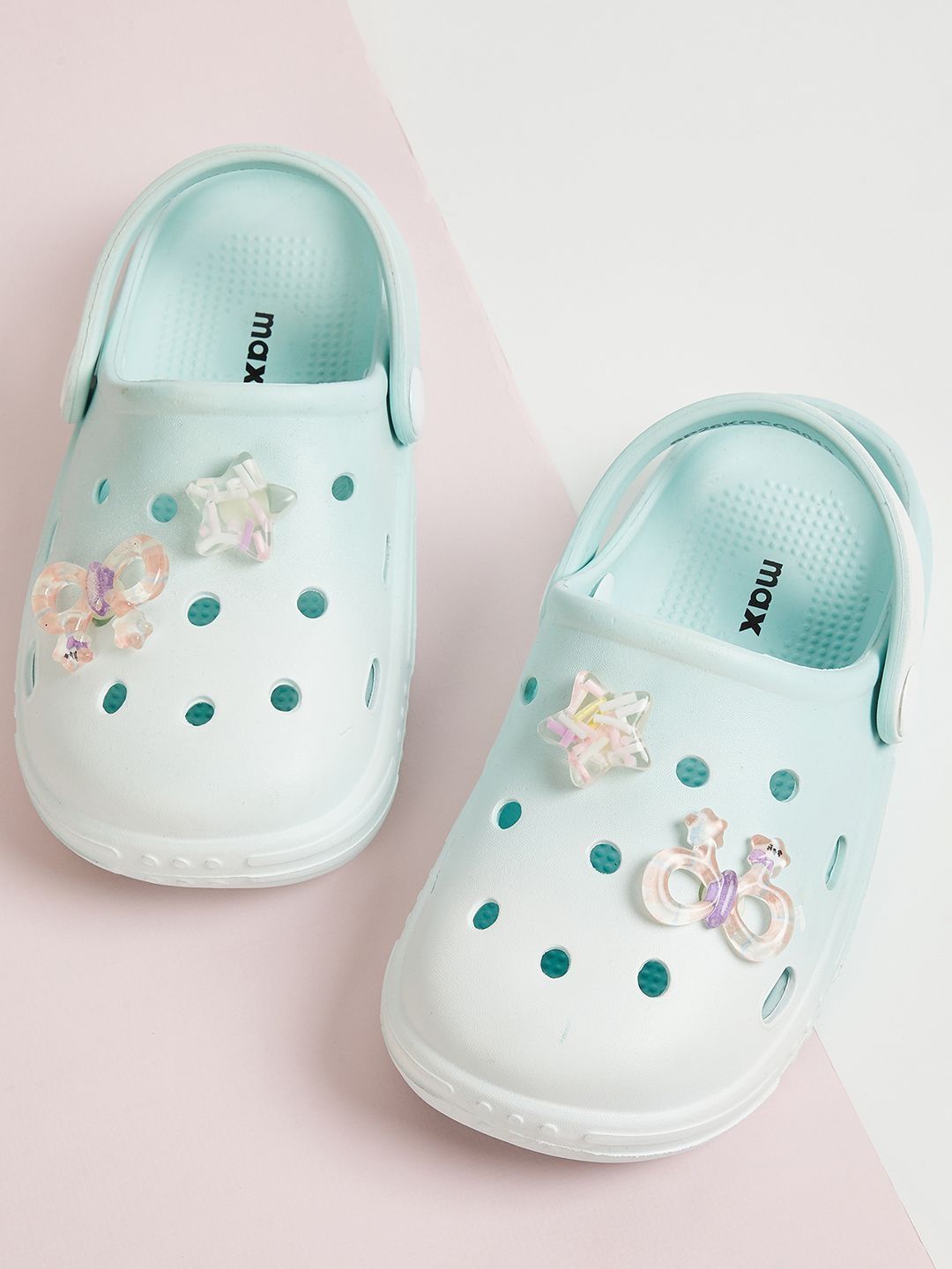 max Girls Clogs Charms Flip Flops