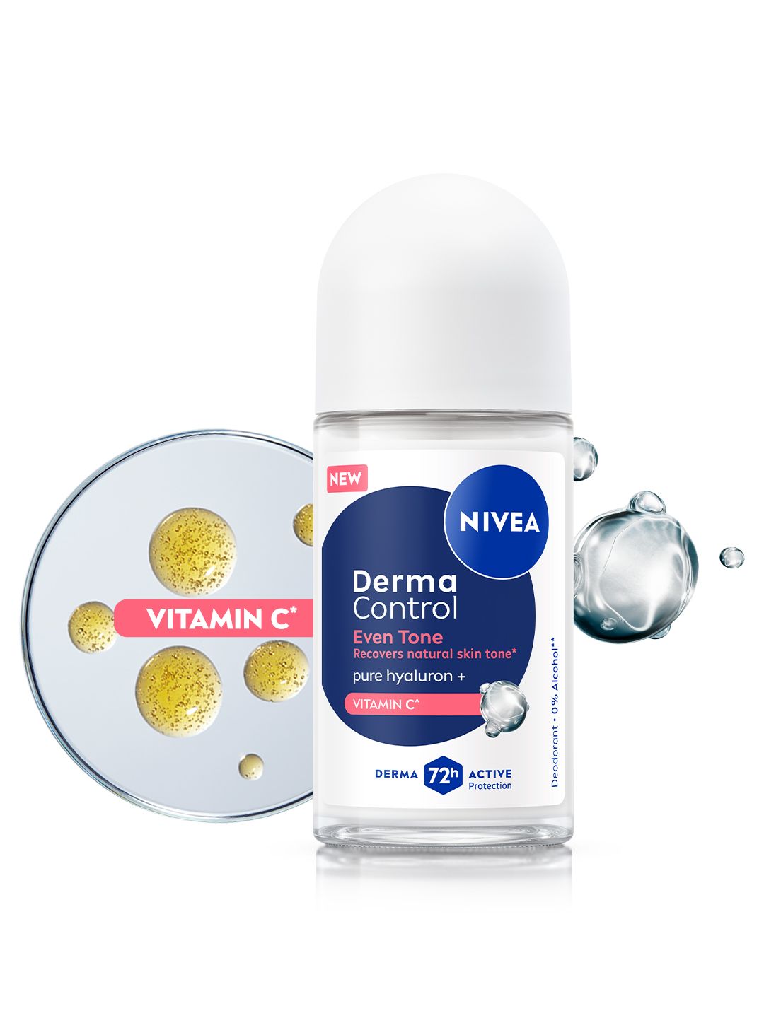 Buy NIVEA Women Derma Control Even Tone Hyaluronic Acid Vitamin C Roll On Underarm Deo 50ml -  - Personal Care for Women