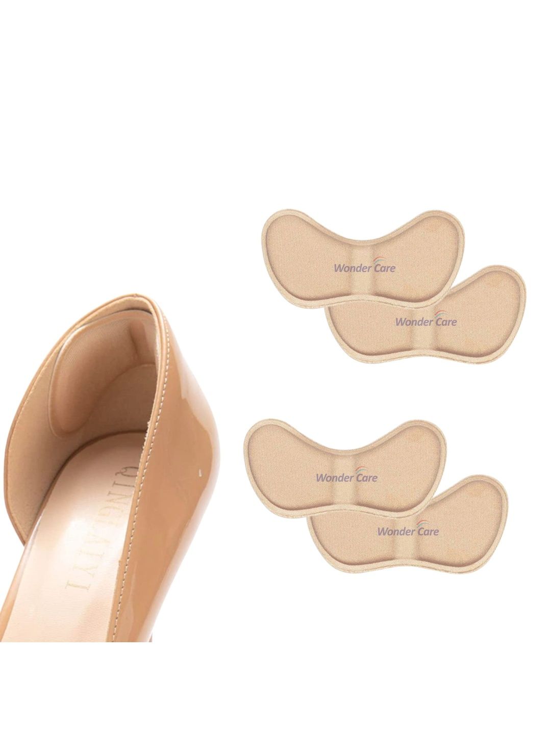 WonderCare Women Pair Of 2 Heel Support Cushion Pads