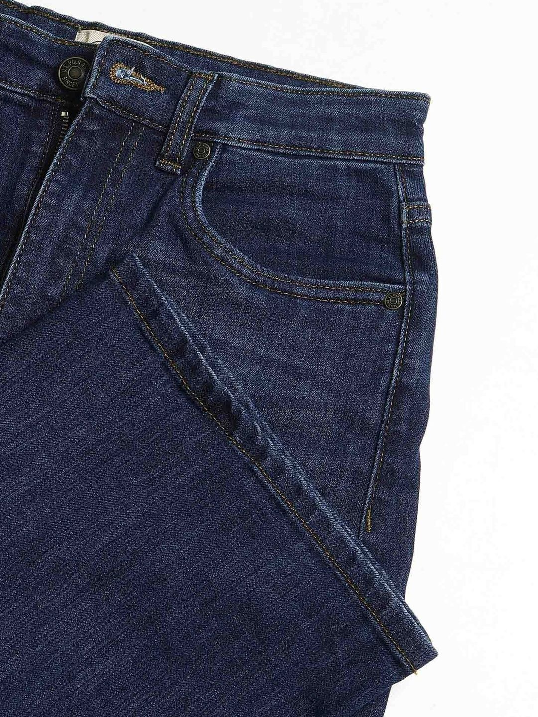 Bootcut High-Rise Light Fade Cotton Stretchable Jeans 2