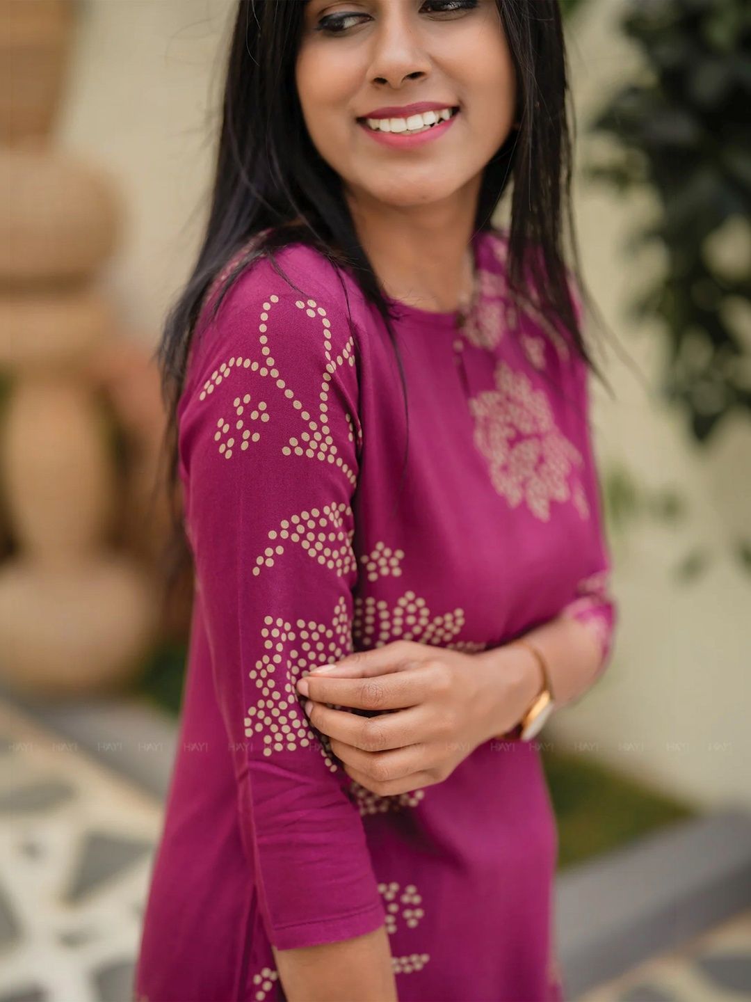 MYRIE Women Printed Regular Kurti with Trousers