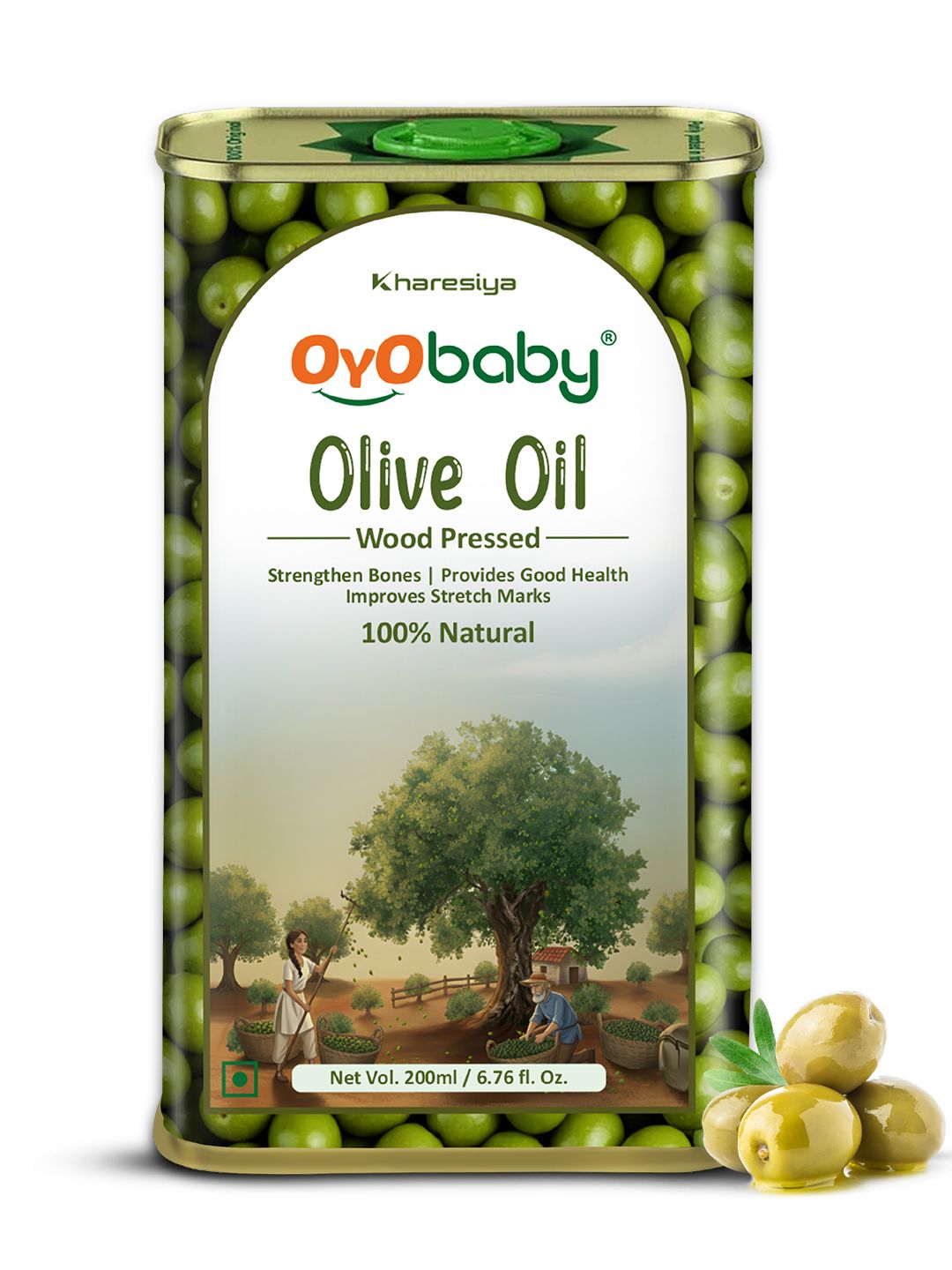 OYO BABY Massage Extra Virgin Olive Oil - 200 ml