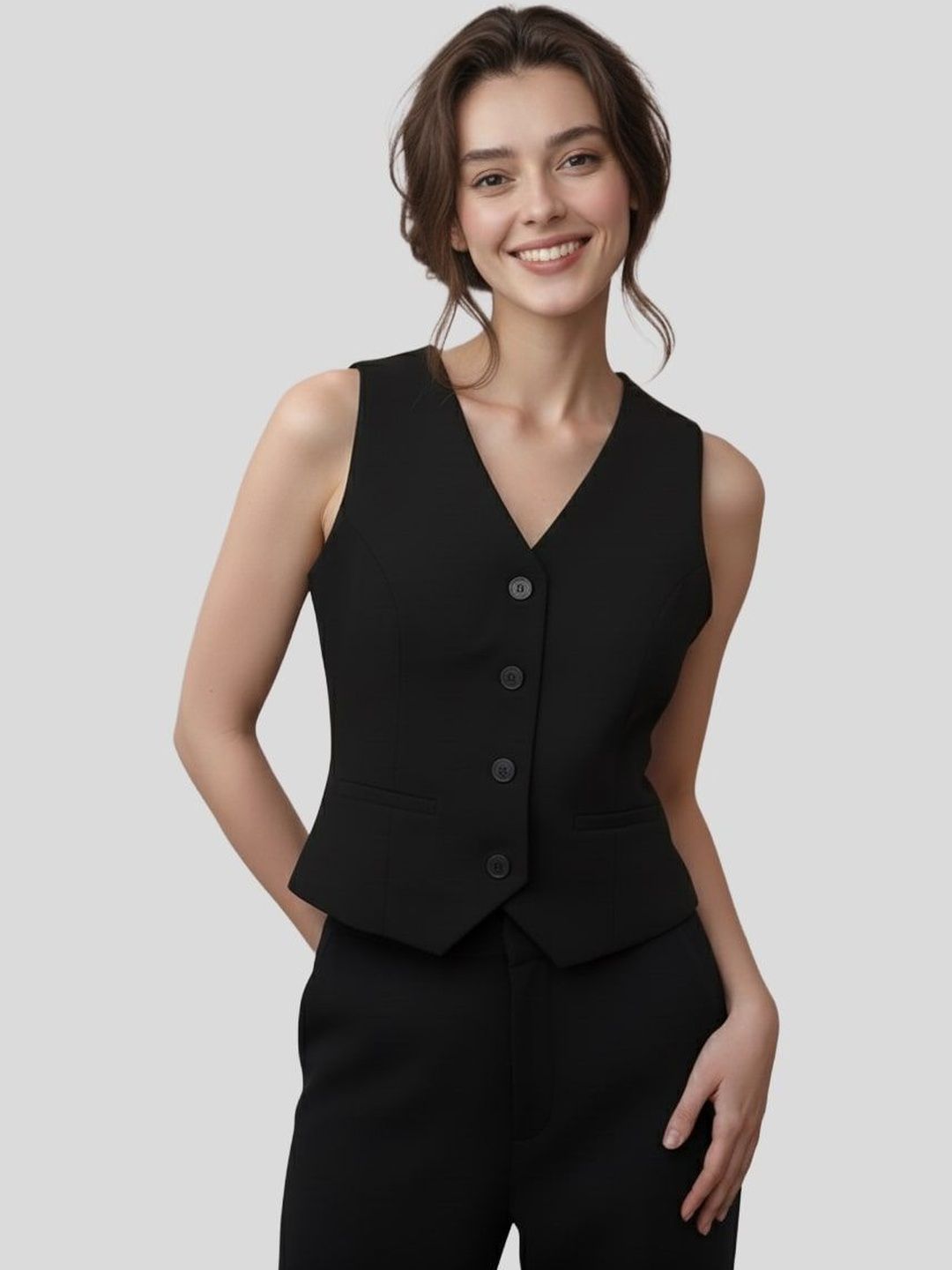 V-Neck Sleeveless Regular Top
