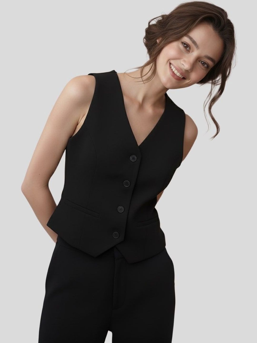 V-Neck Sleeveless Regular Top 2