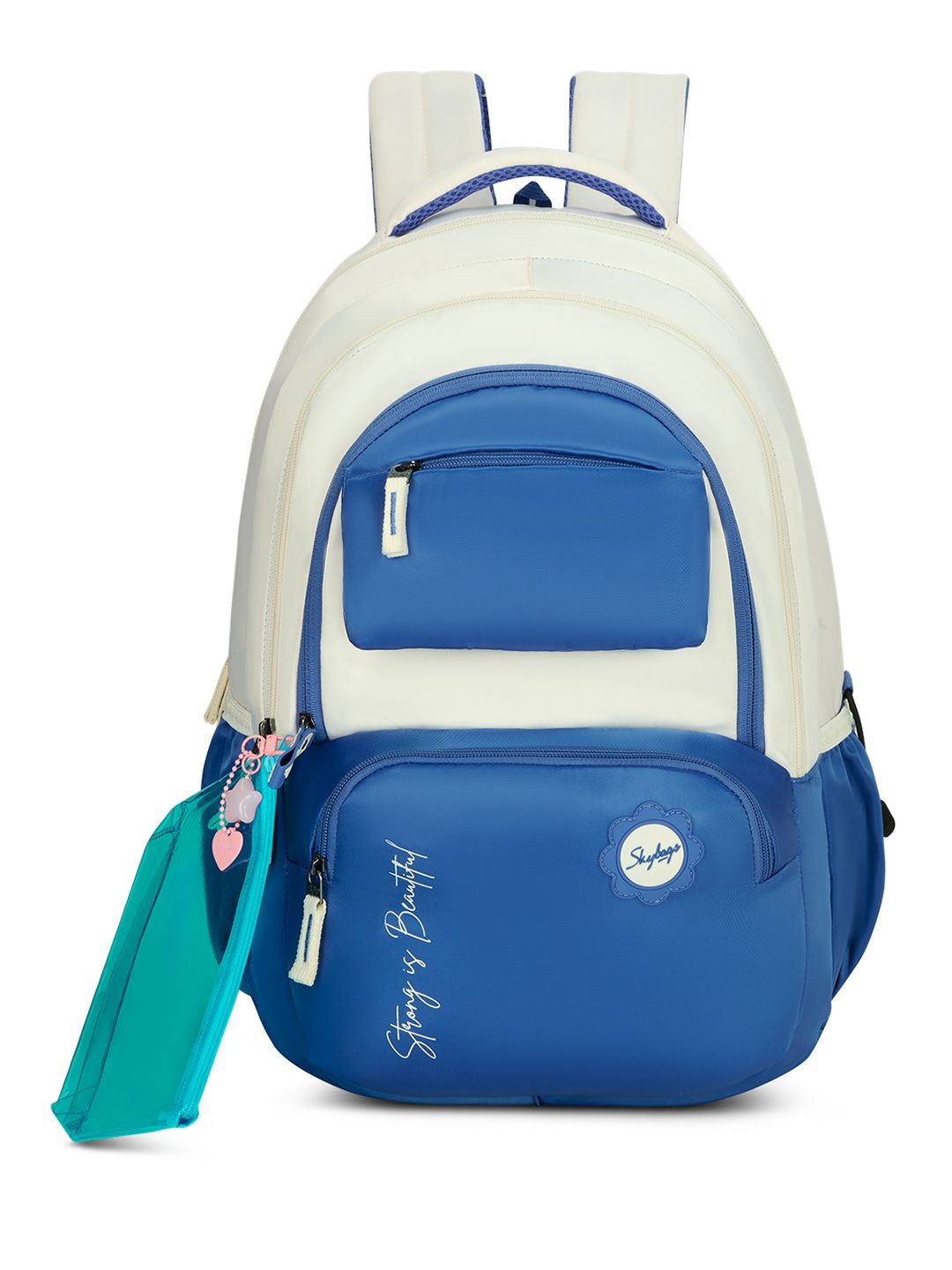 Skybags Celeste Colourblocked Large Ergonomic Padded Shoulder Structured Backpacks